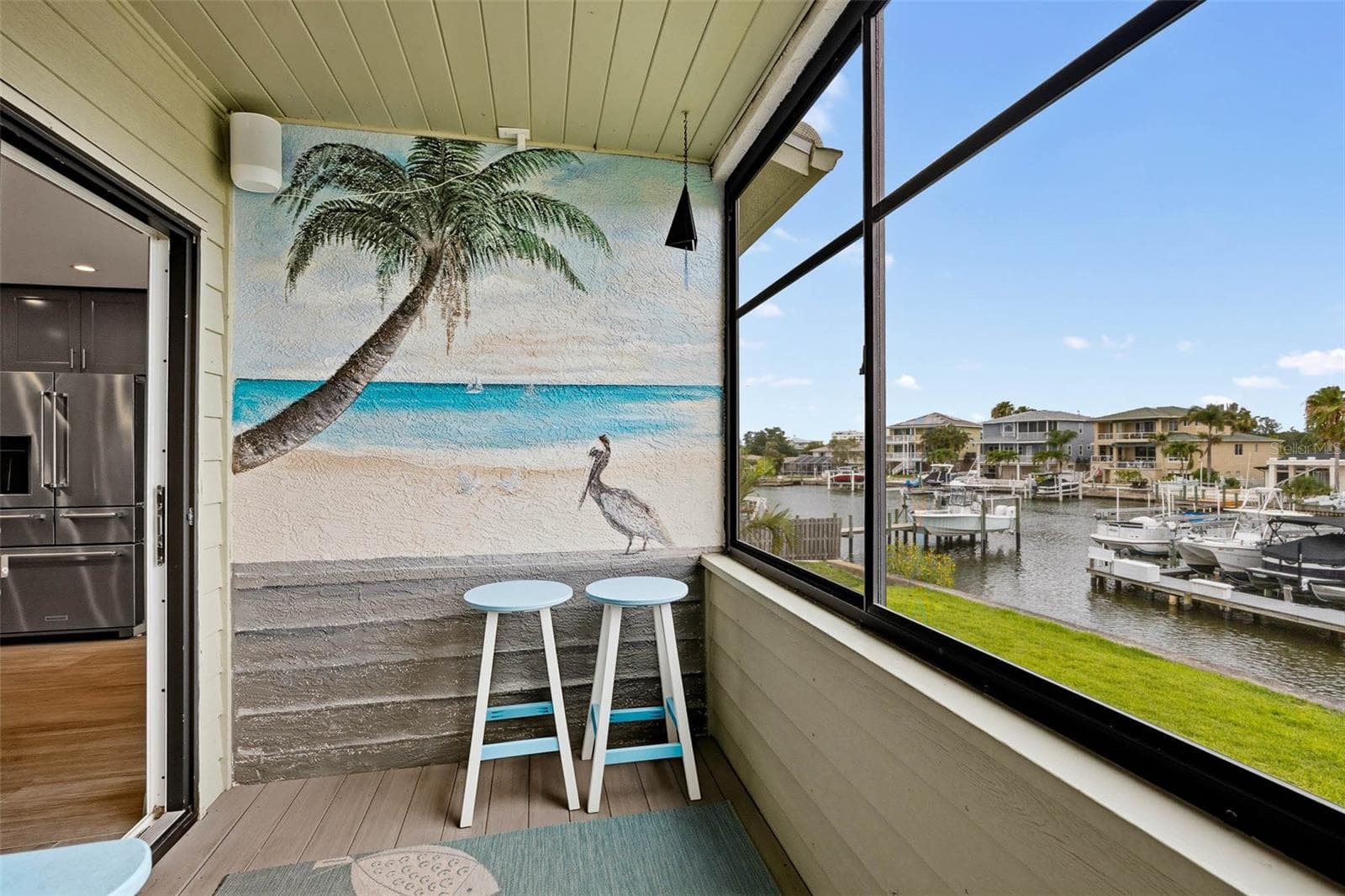 Main level screened balcony. - 2395 HANOVER DR, DUNEDIN