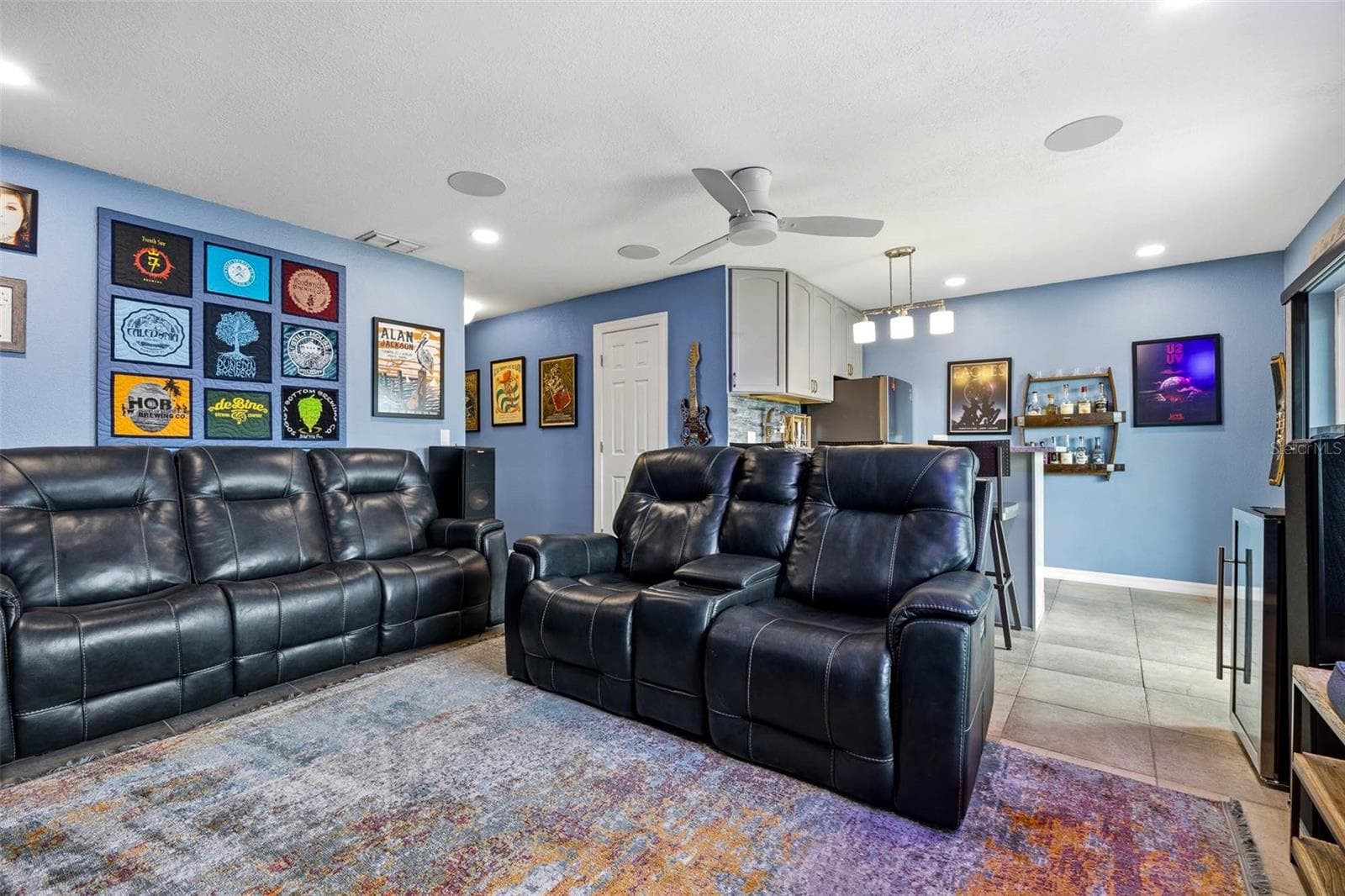 Alternate view in ground floor entertainment room. - 2395 HANOVER DR, DUNEDIN