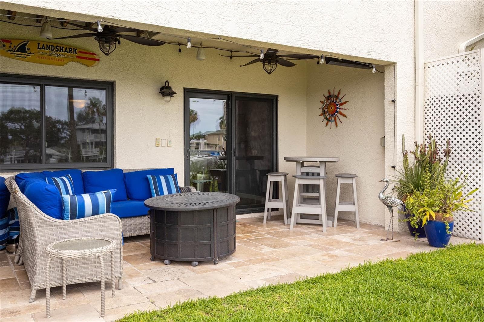 Alternate view of ground floor patio. - 2395 HANOVER DR, DUNEDIN