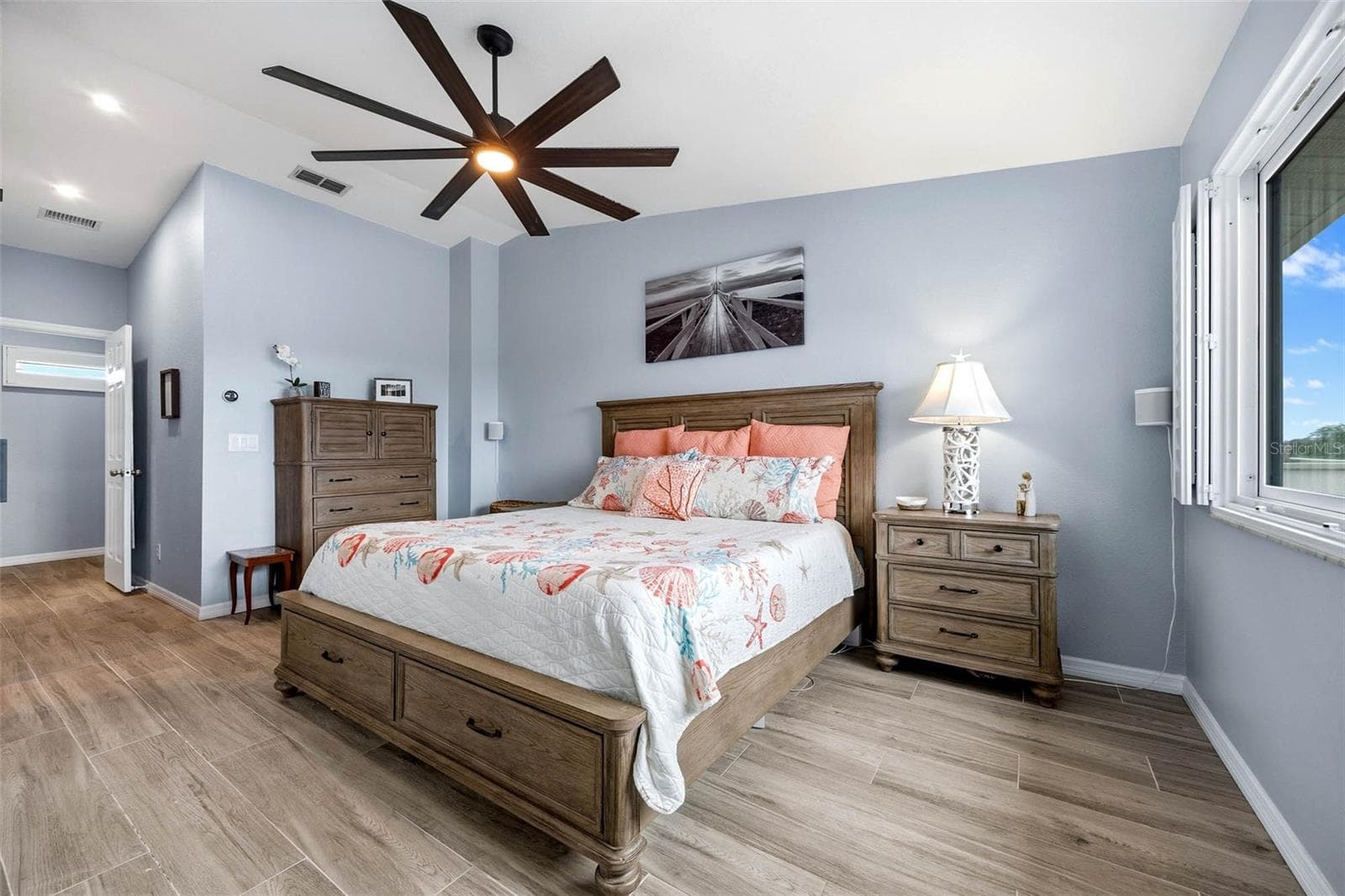 Alternate view in primary bedroom. - 2395 HANOVER DR, DUNEDIN