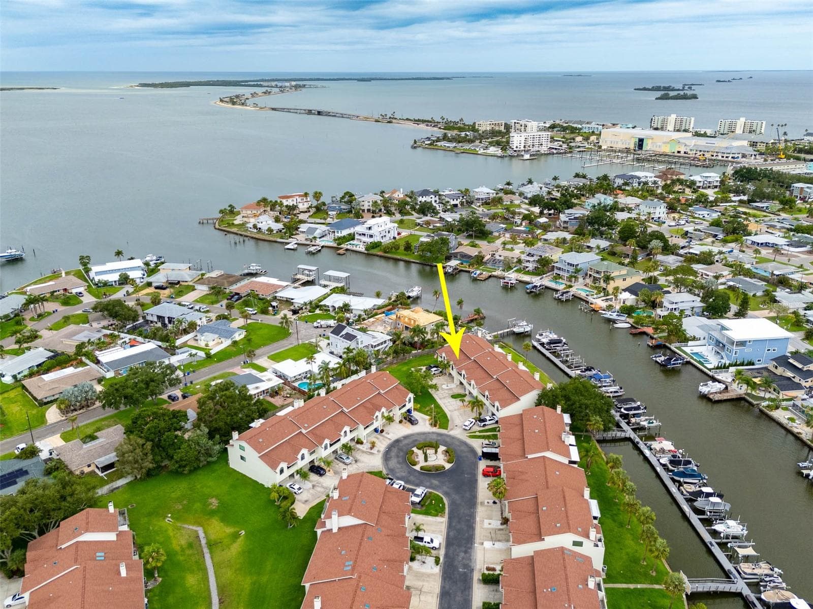 View looking NW out to Dunedin Causeway, Honeymoon and Caladesi Islands - 2395 HANOVER DR, DUNEDIN