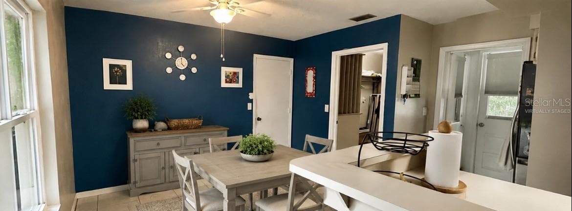 Eat in Kitchen virtually staged - 2950 N SHELL RD, DELAND