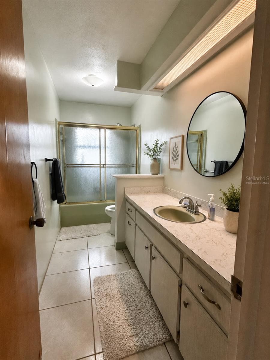 2nd bath - virtually staged - 2950 N SHELL RD, DELAND
