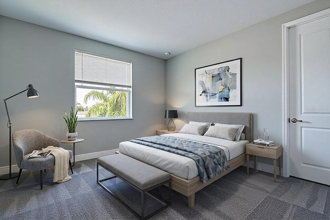 Bedroom 2 virtual staged - 30932 LINDENTREE DR, WESLEY CHAPEL