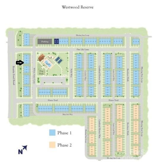 Community Map showing where Homesite 17 is Located - Charlotte