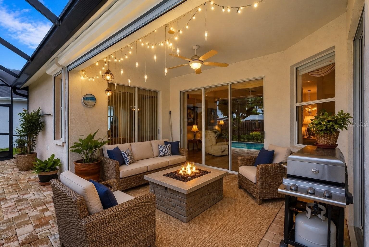 Virtually staged lanai - 5425 MATTHEW CT, SARASOTA