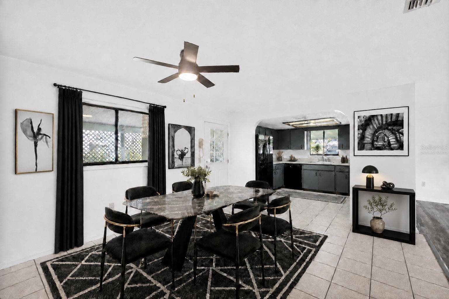 Dining Room Virtually Staged - 8972 SW 103RD LN, OCALA