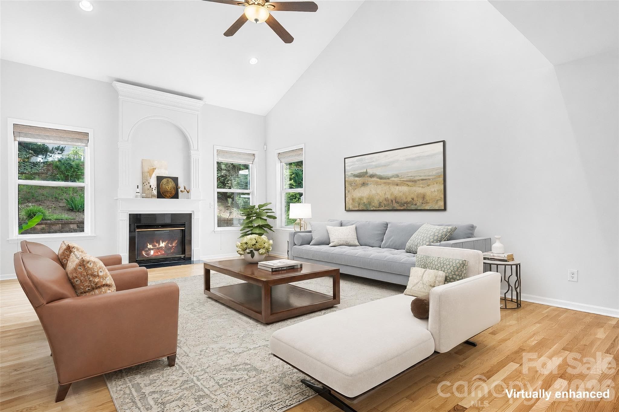 Virtually Staged Great Room - Mooresville