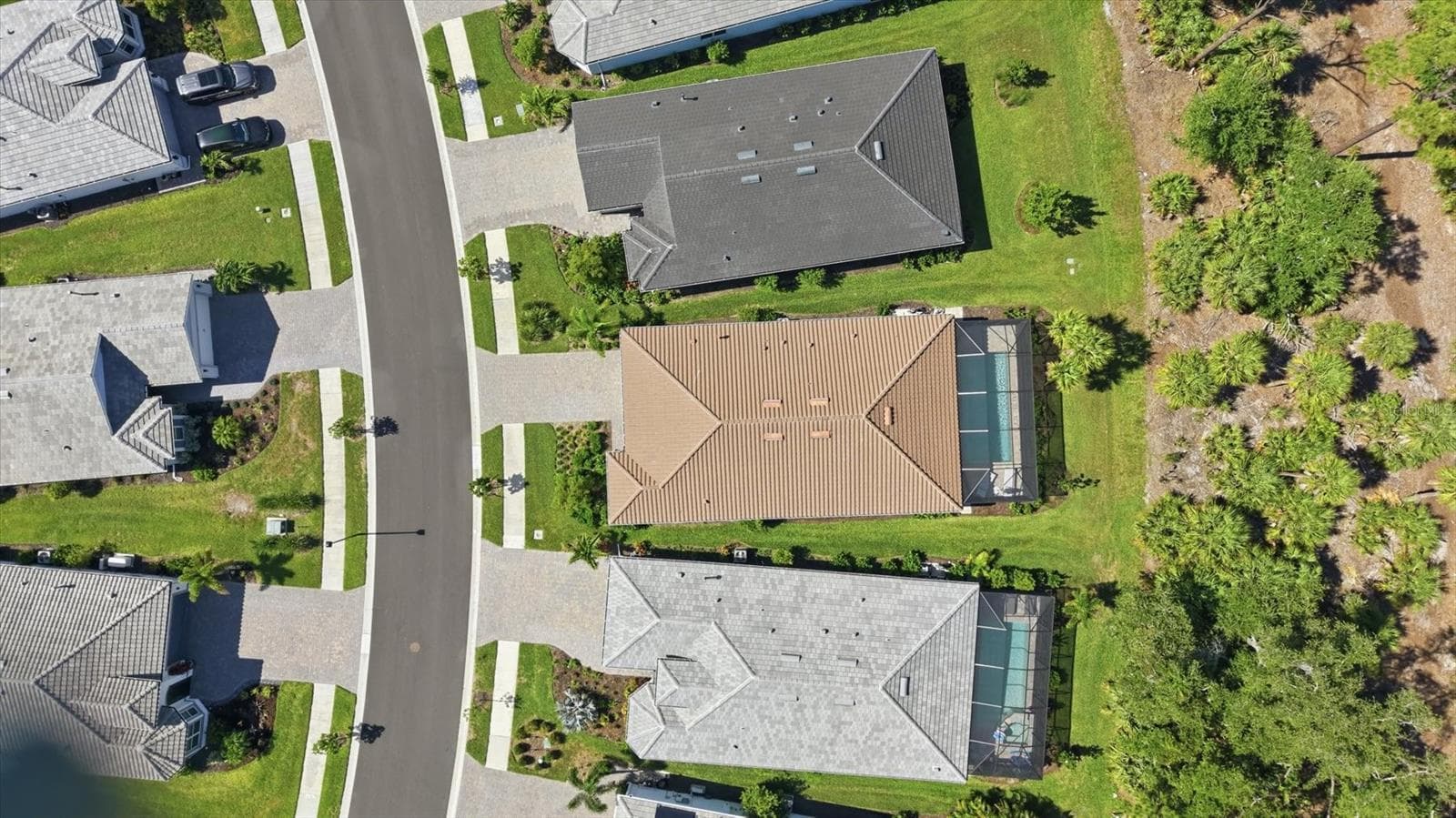 Aerial view brown roof is the home - 29248 CORAL HARBOUR DR, ENGLEWOOD