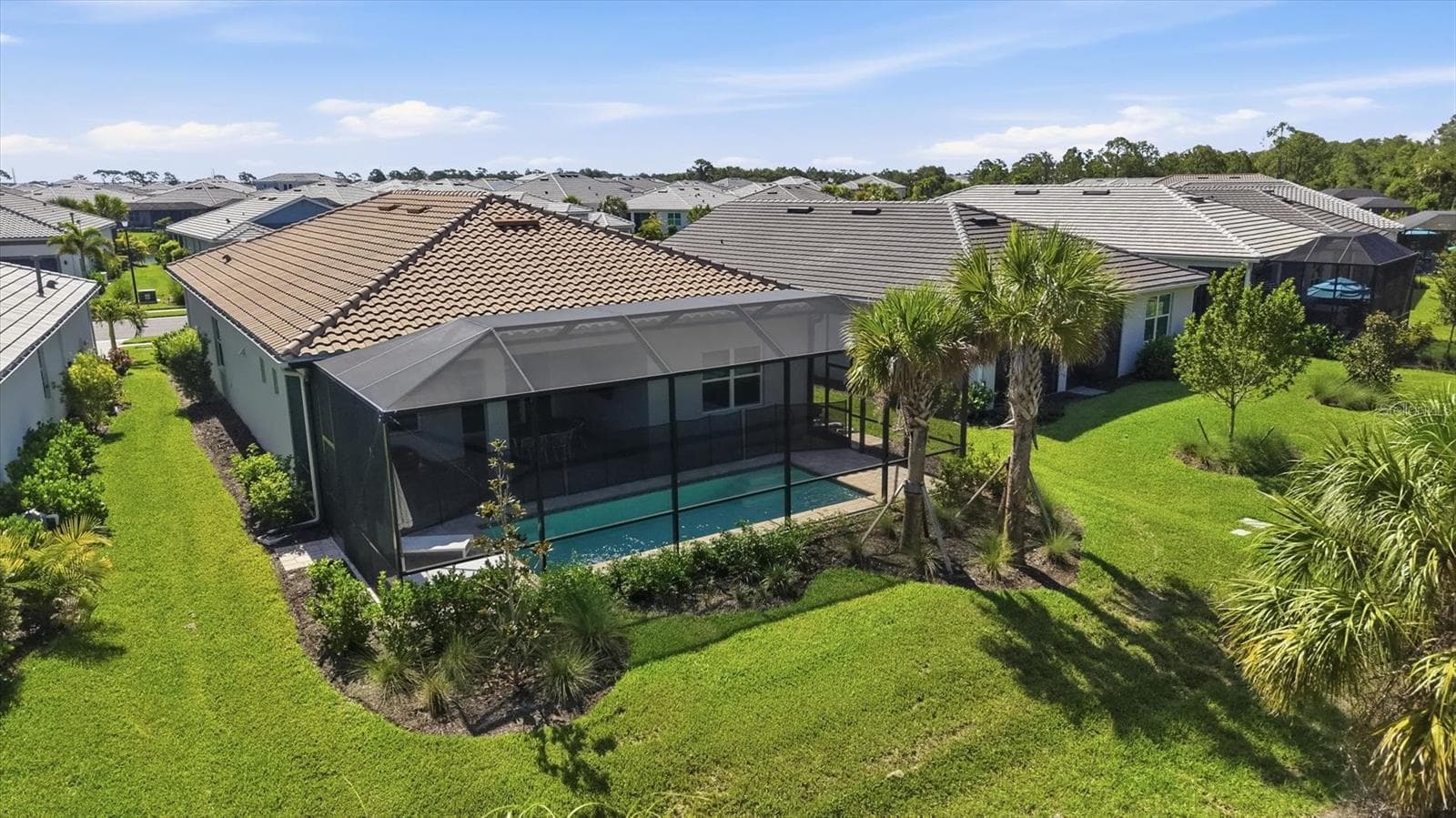 Aerial view of back of home. - 29248 CORAL HARBOUR DR, ENGLEWOOD