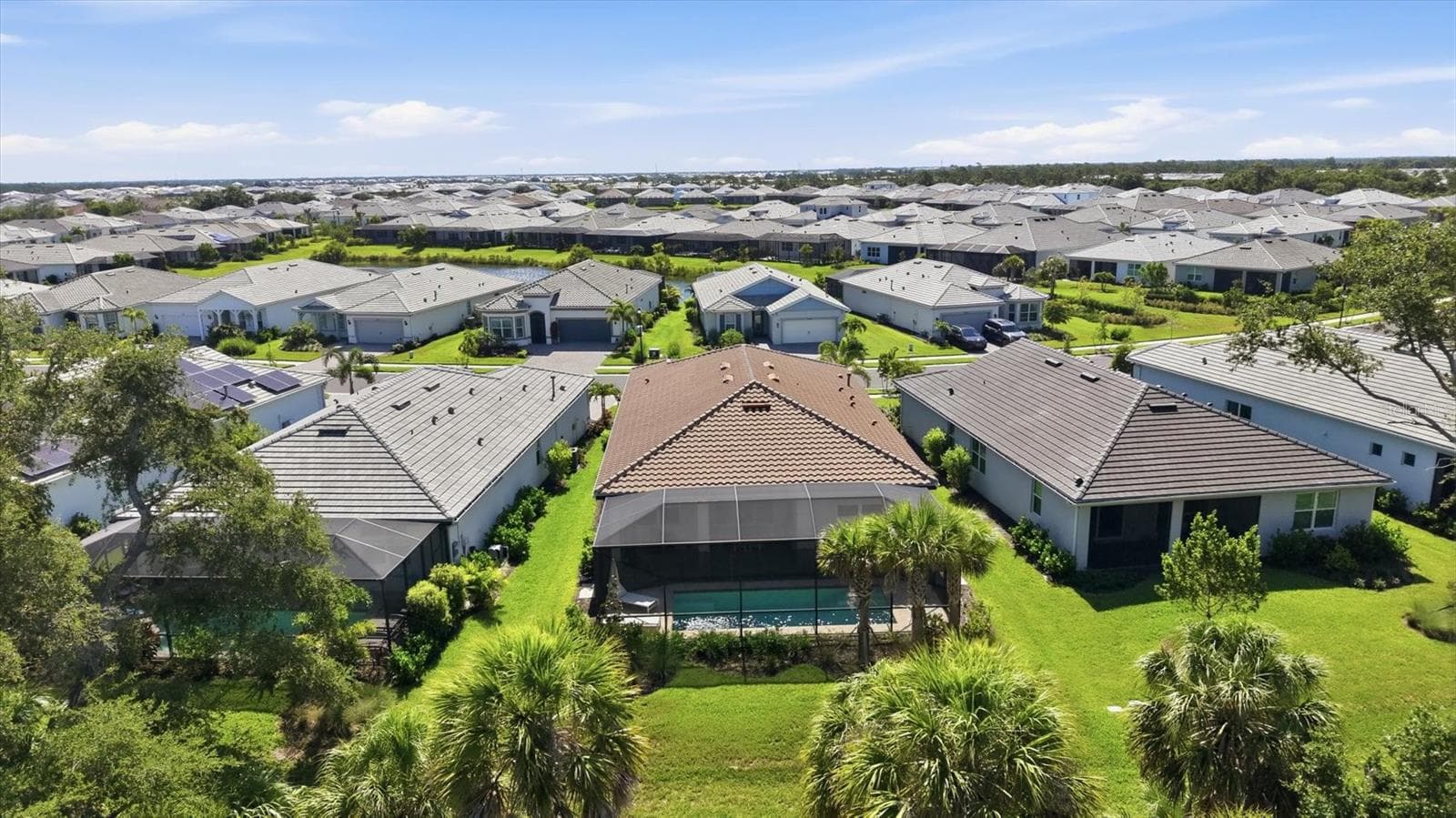 Aerial view of back of home. - 29248 CORAL HARBOUR DR, ENGLEWOOD