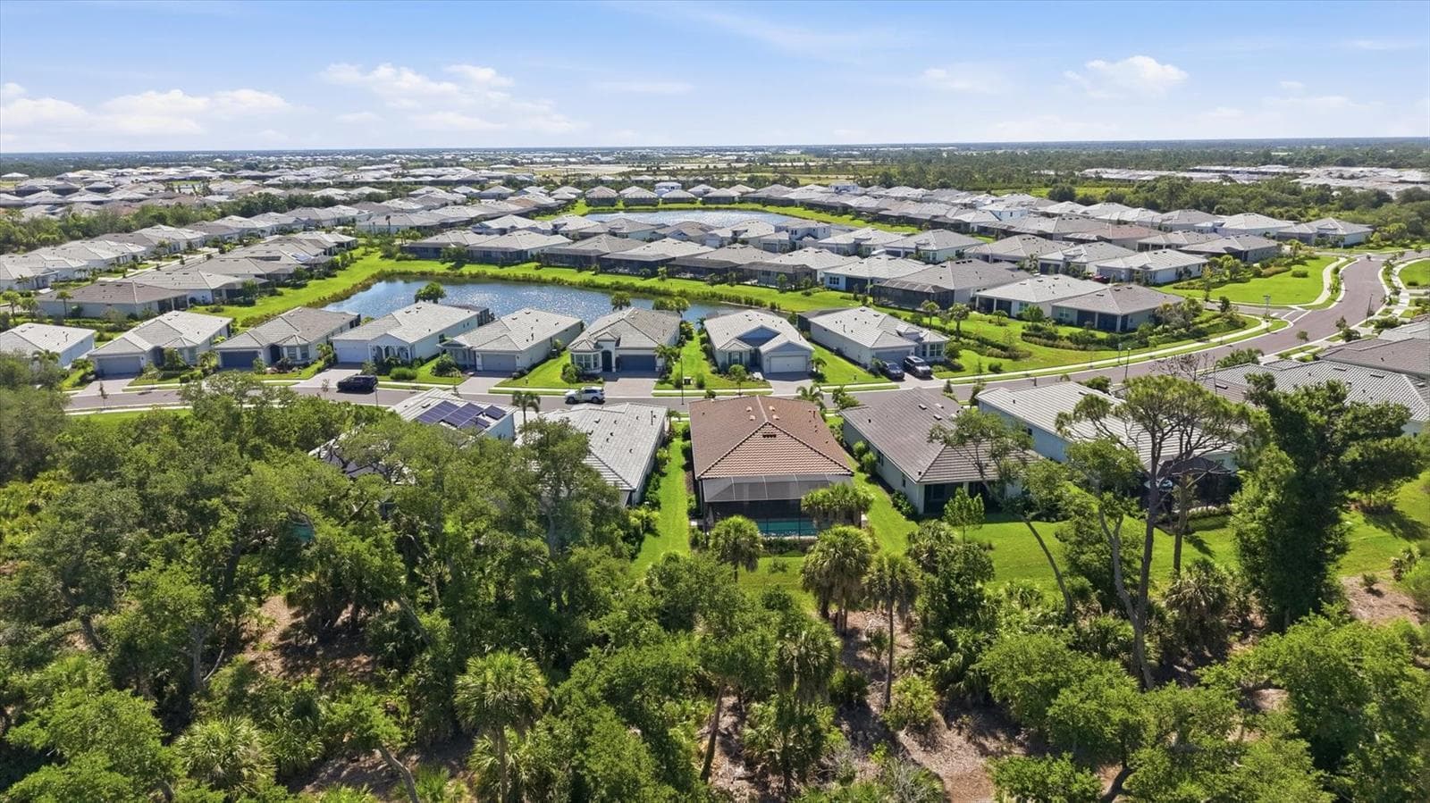 Aerial view of back of home. - 29248 CORAL HARBOUR DR, ENGLEWOOD