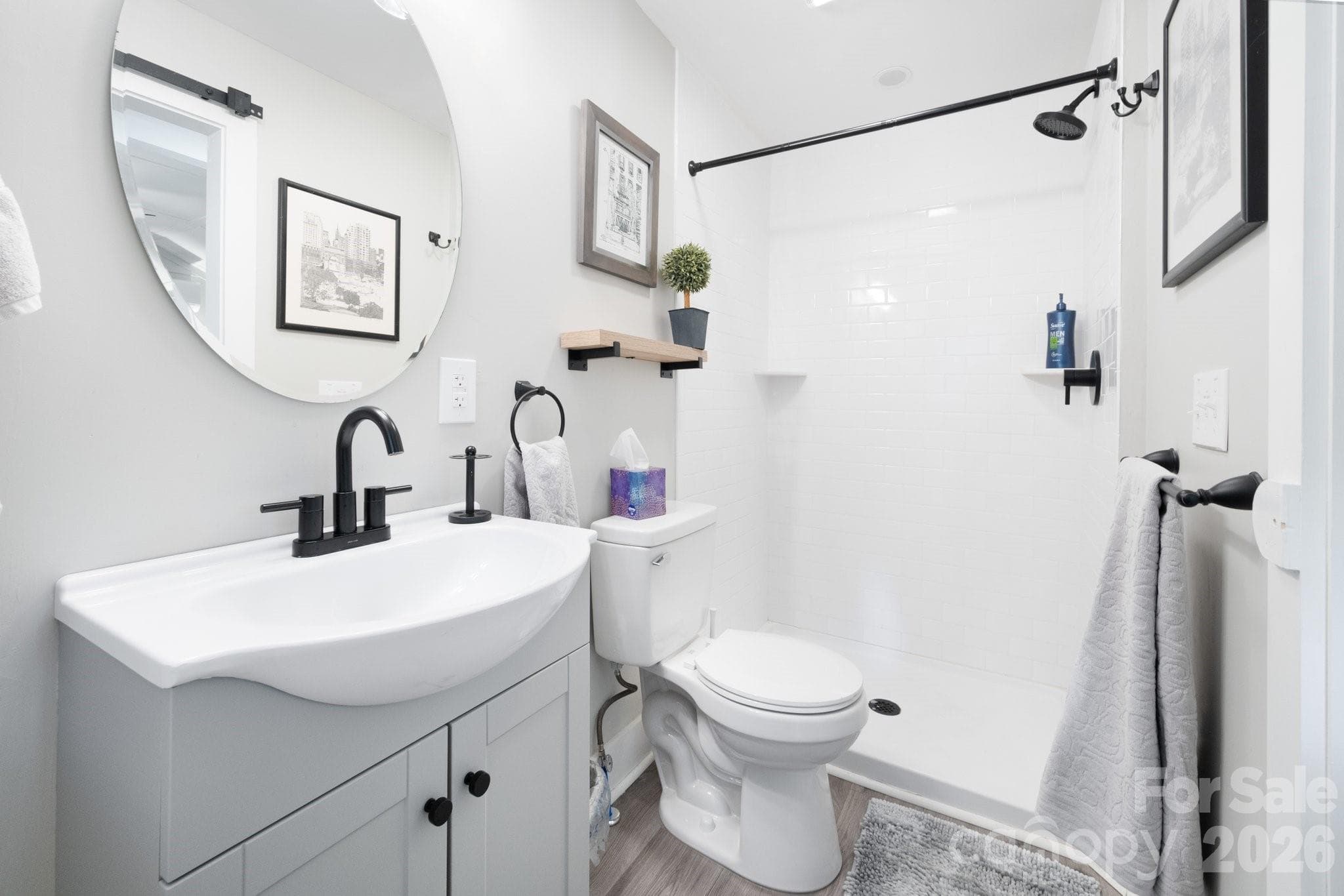 Bathroom Vanity with Storage - 16 Cottage Drive, Asheville