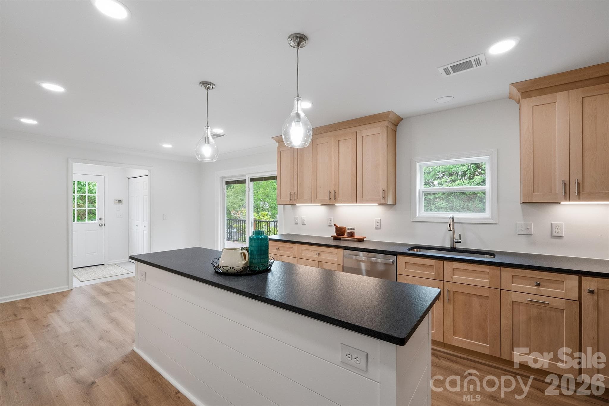Beautiful natural wood cabinets - Denver