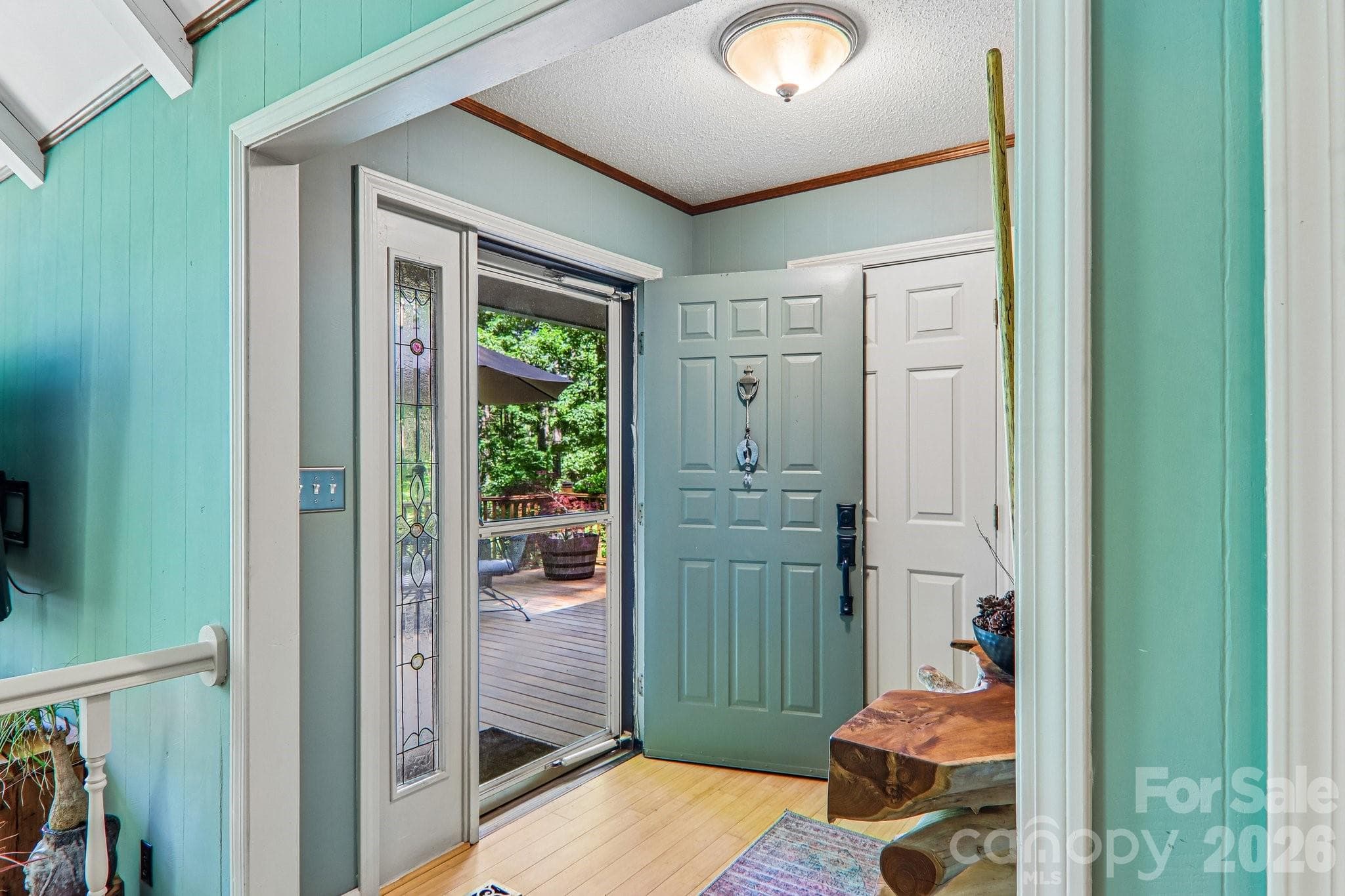 Front door entrance with coat closet to the left - Hendersonville