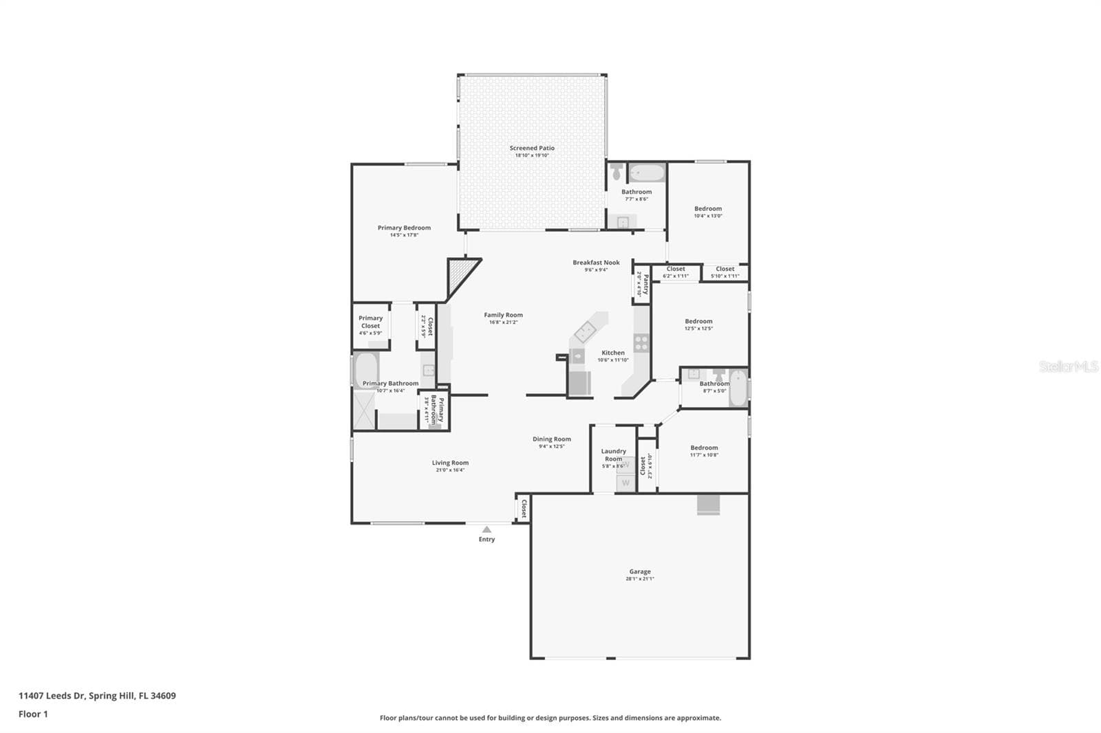 Floorplan - 11407 LEEDS DR, SPRING HILL
