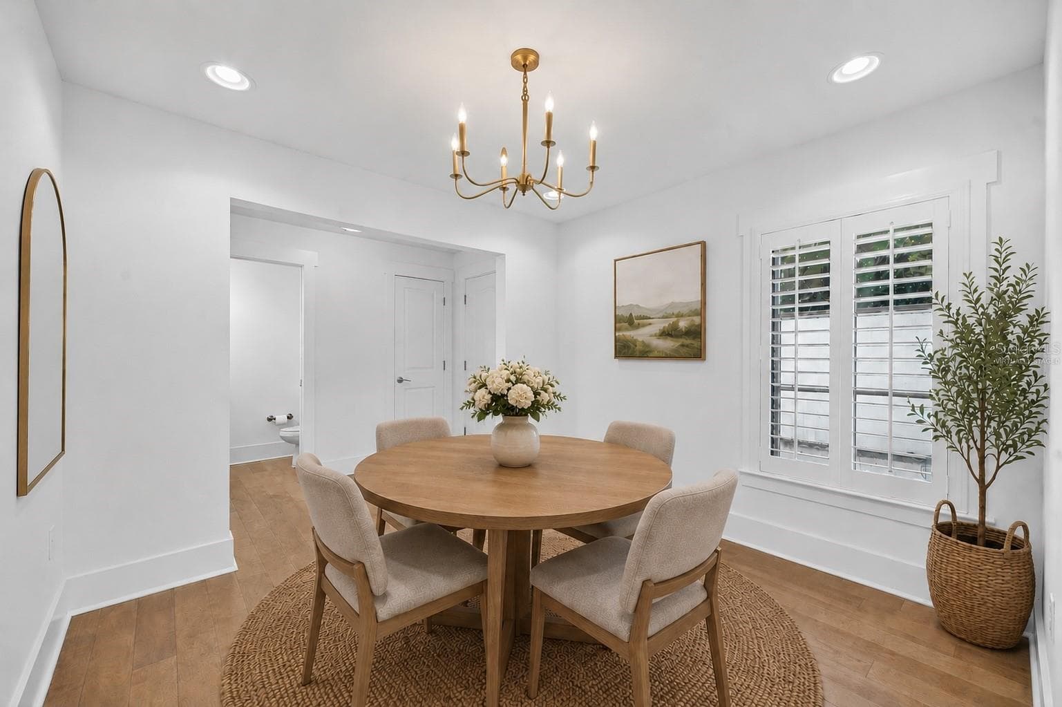 Dining room off of foyer - virtually staged - 1265 ARLINGTON PL, WINTER PARK