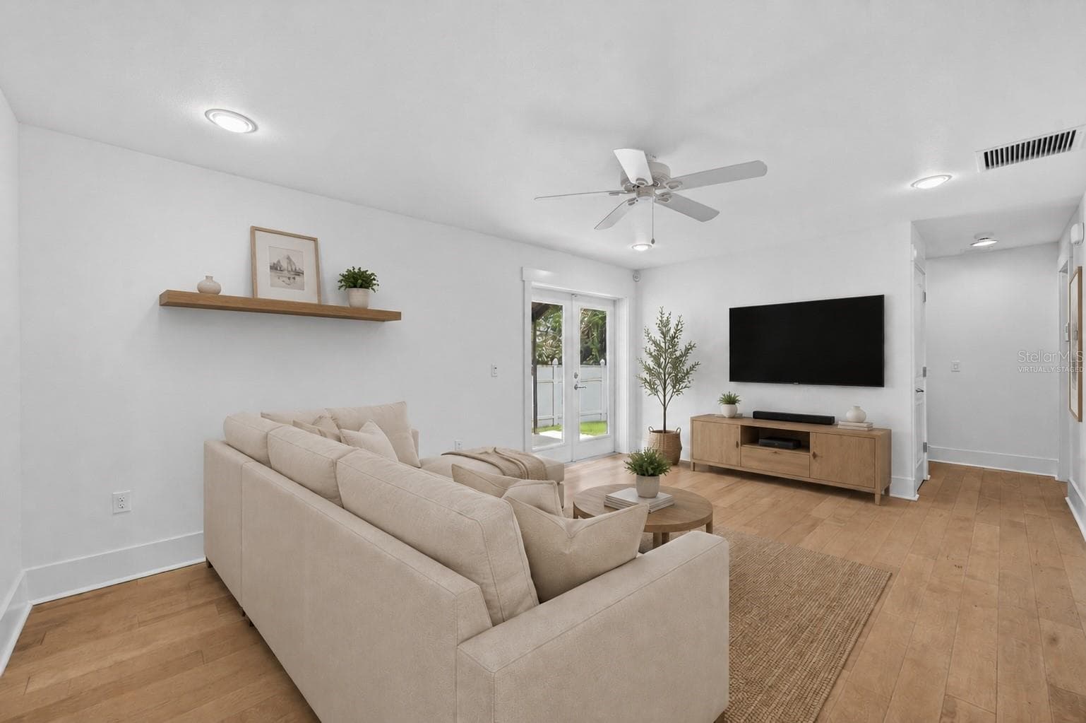 Living room - virtually staged - 1265 ARLINGTON PL, WINTER PARK