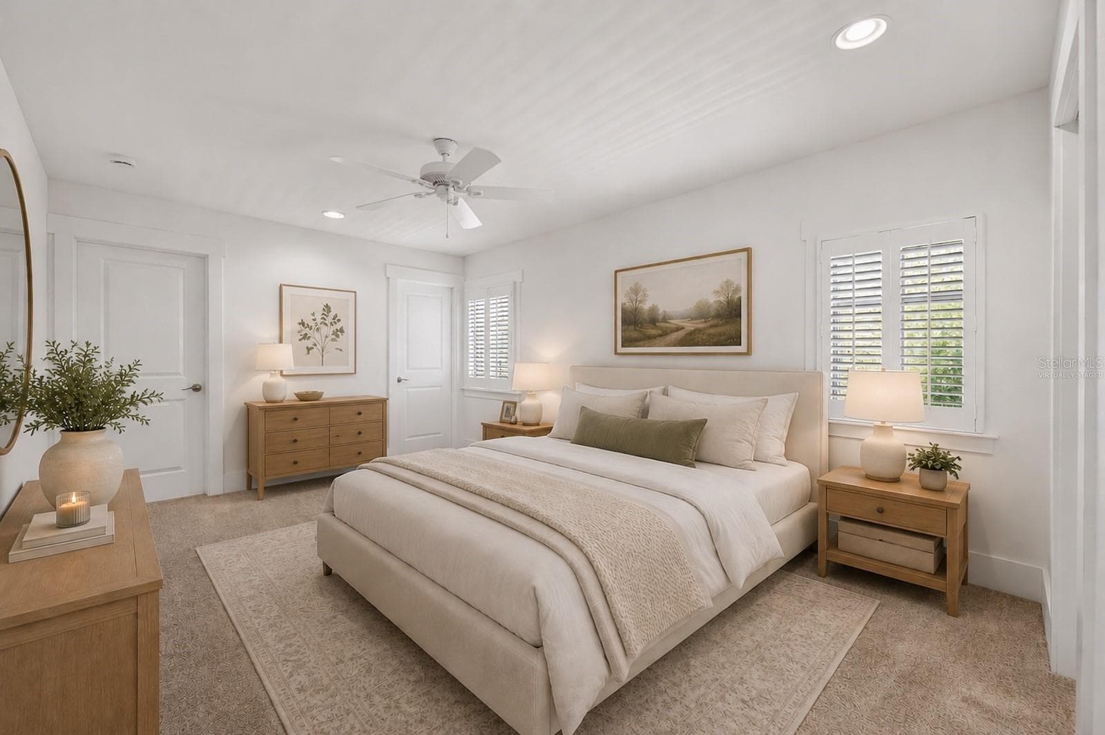 Large bedroom with two walk-in closets - virtually staged - 1265 ARLINGTON PL, WINTER PARK