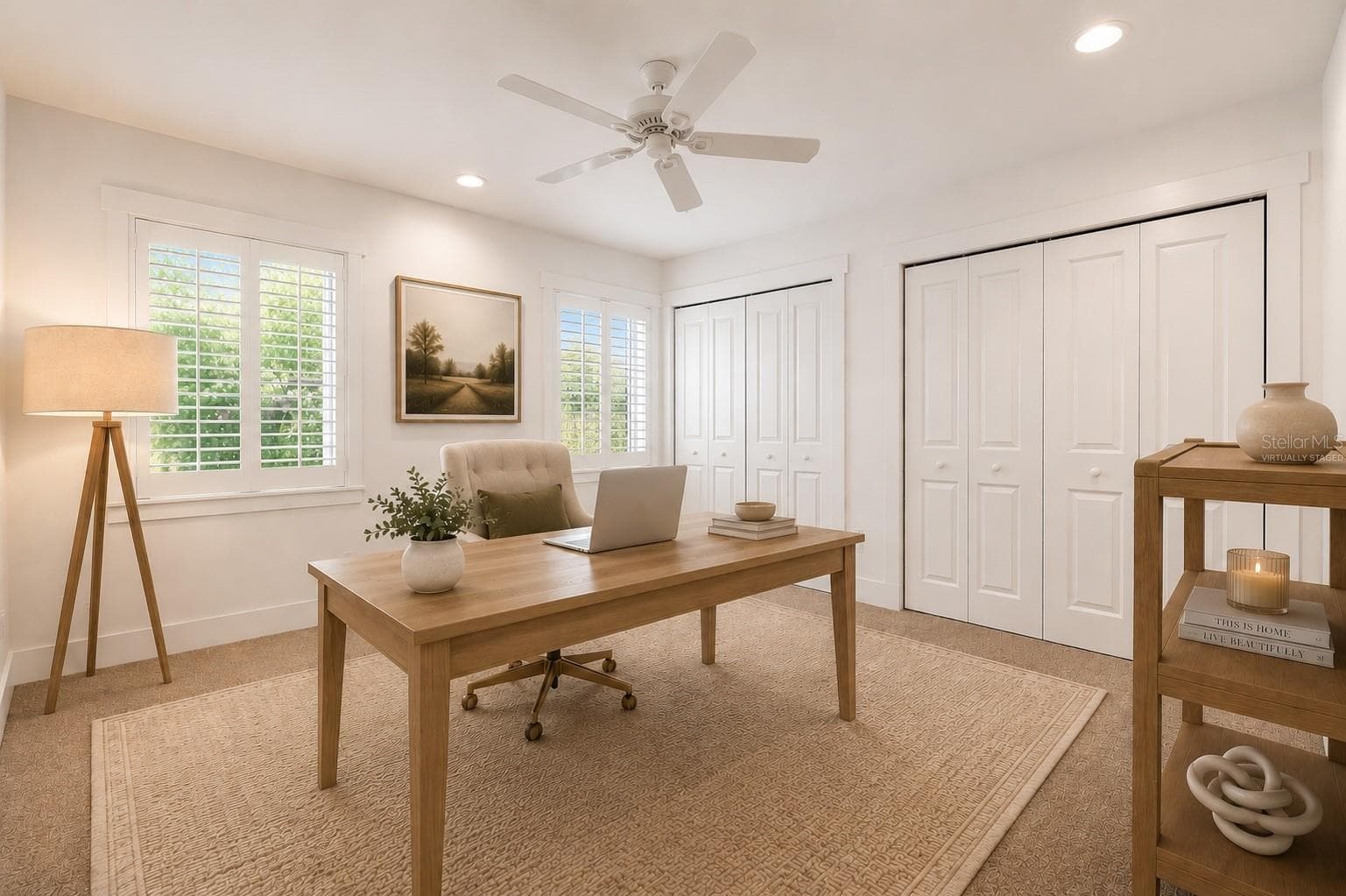 Bedroom 3 - would make a great office or guest space - virtually staged - 1265 ARLINGTON PL, WINTER PARK