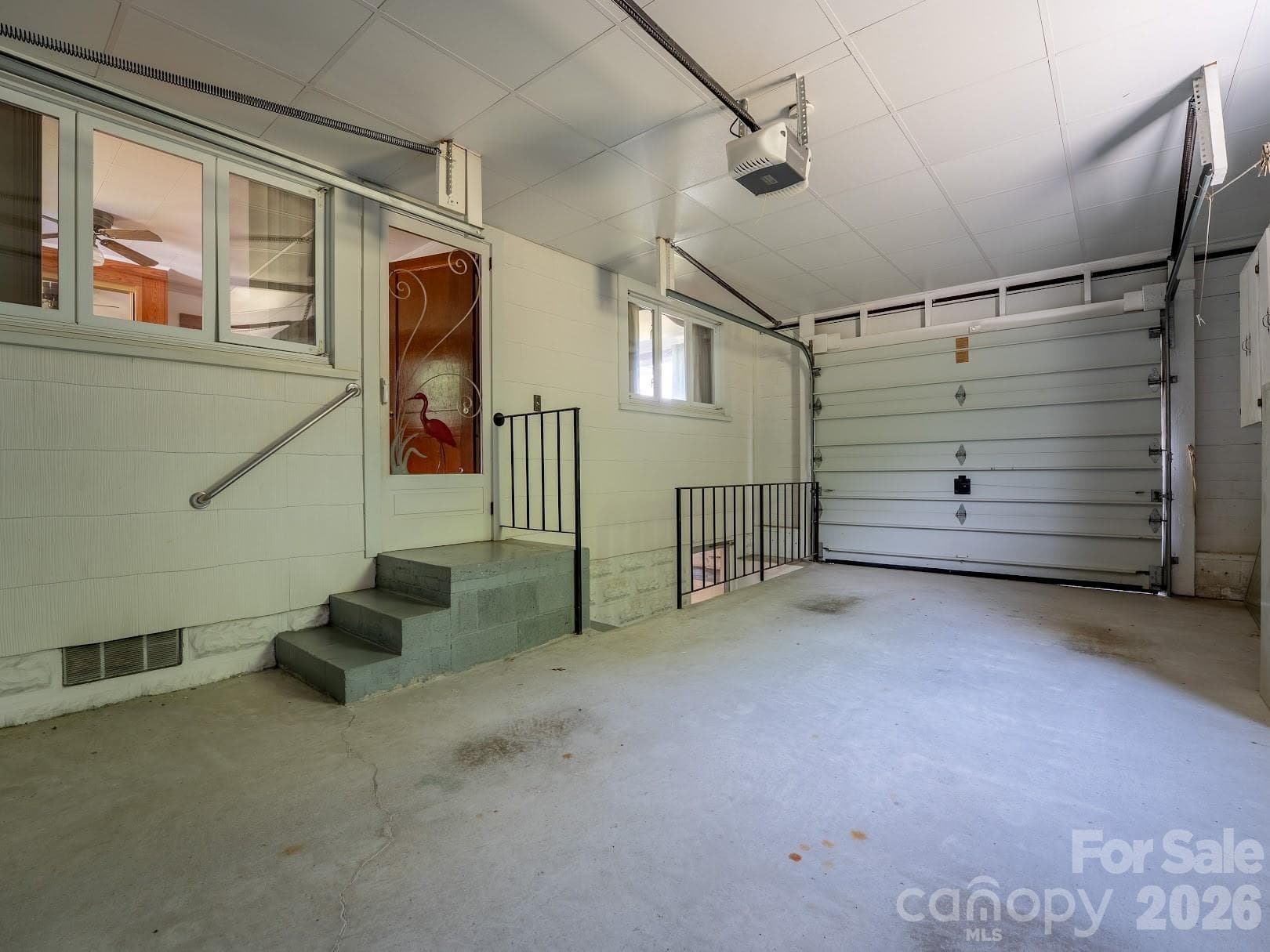 Attached one car garage interior - Hendersonville