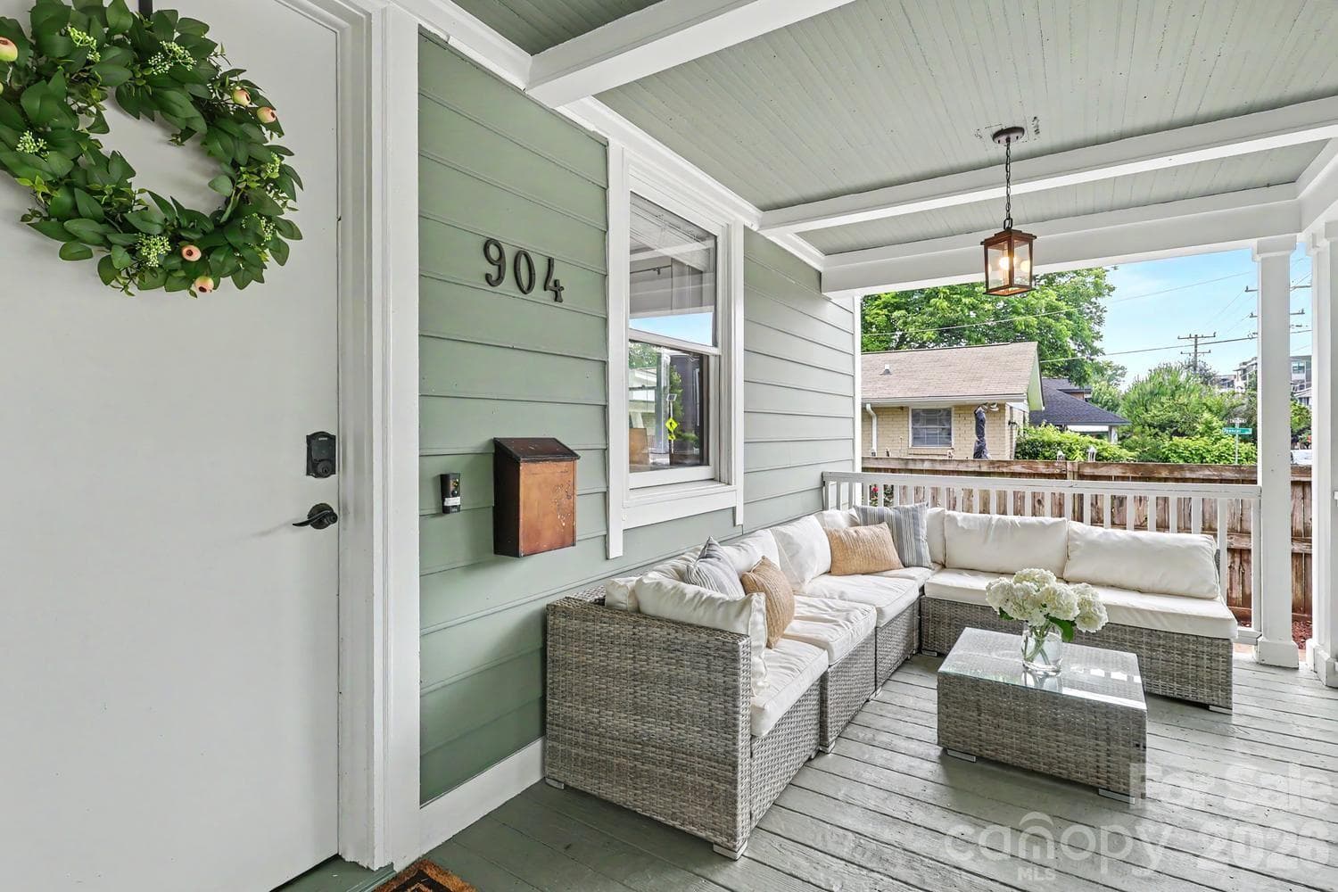 traditional large bungalow covered front porch - Charlotte