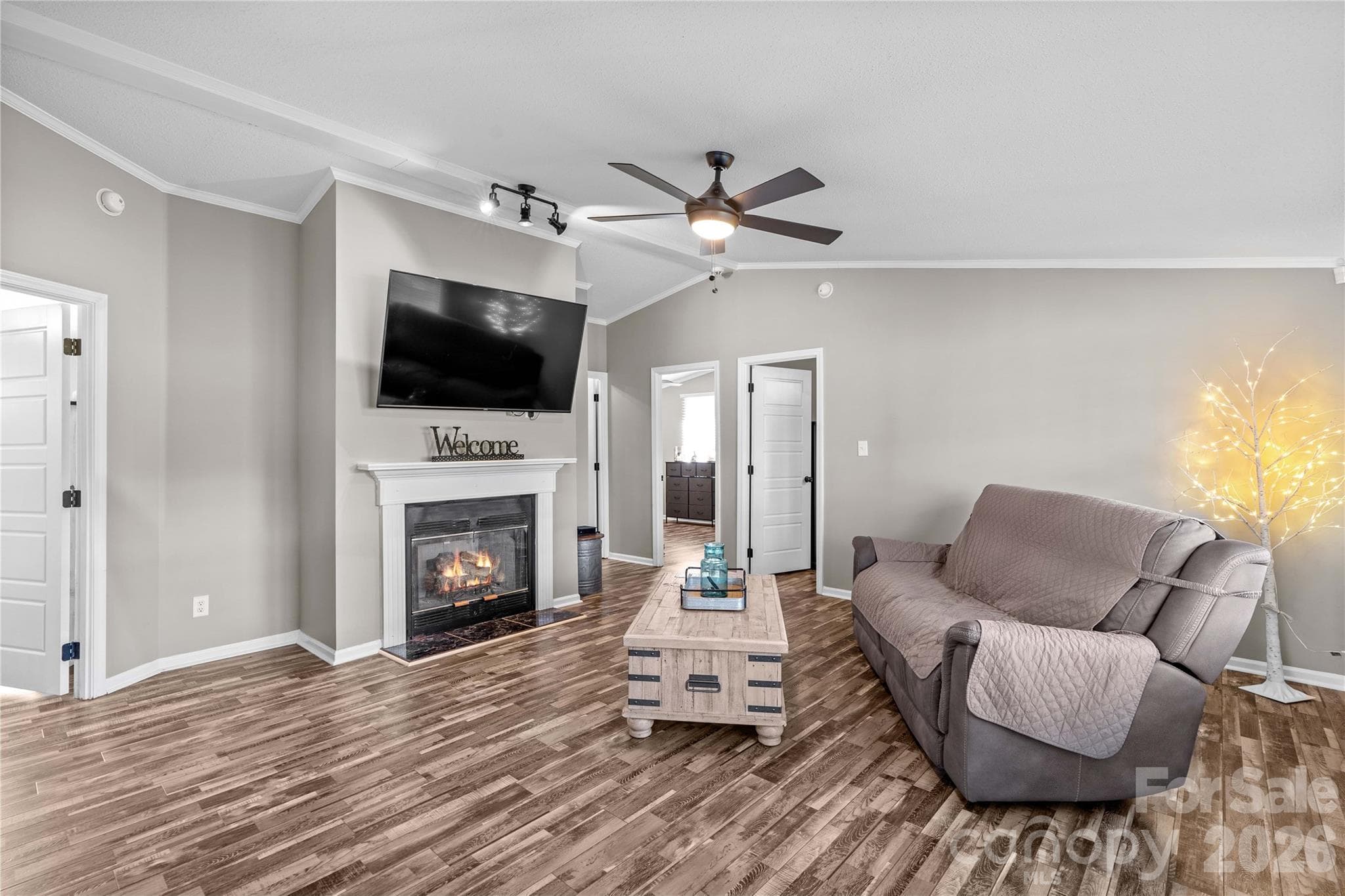 Great Room with Fireplace - 777 Midway Road, Statesville