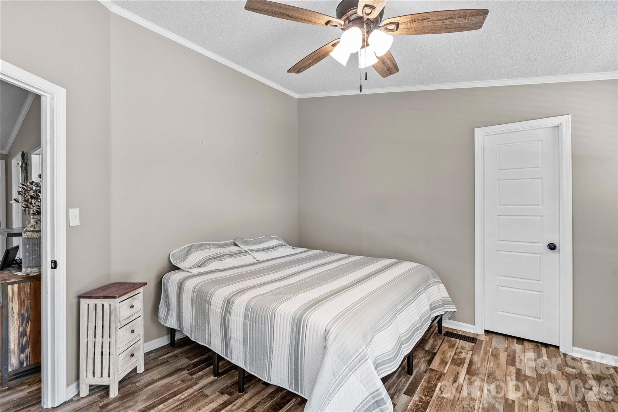 Ceiling Fan and Walk in Closet in Primary Bedroom - 777 Midway Road, Statesville