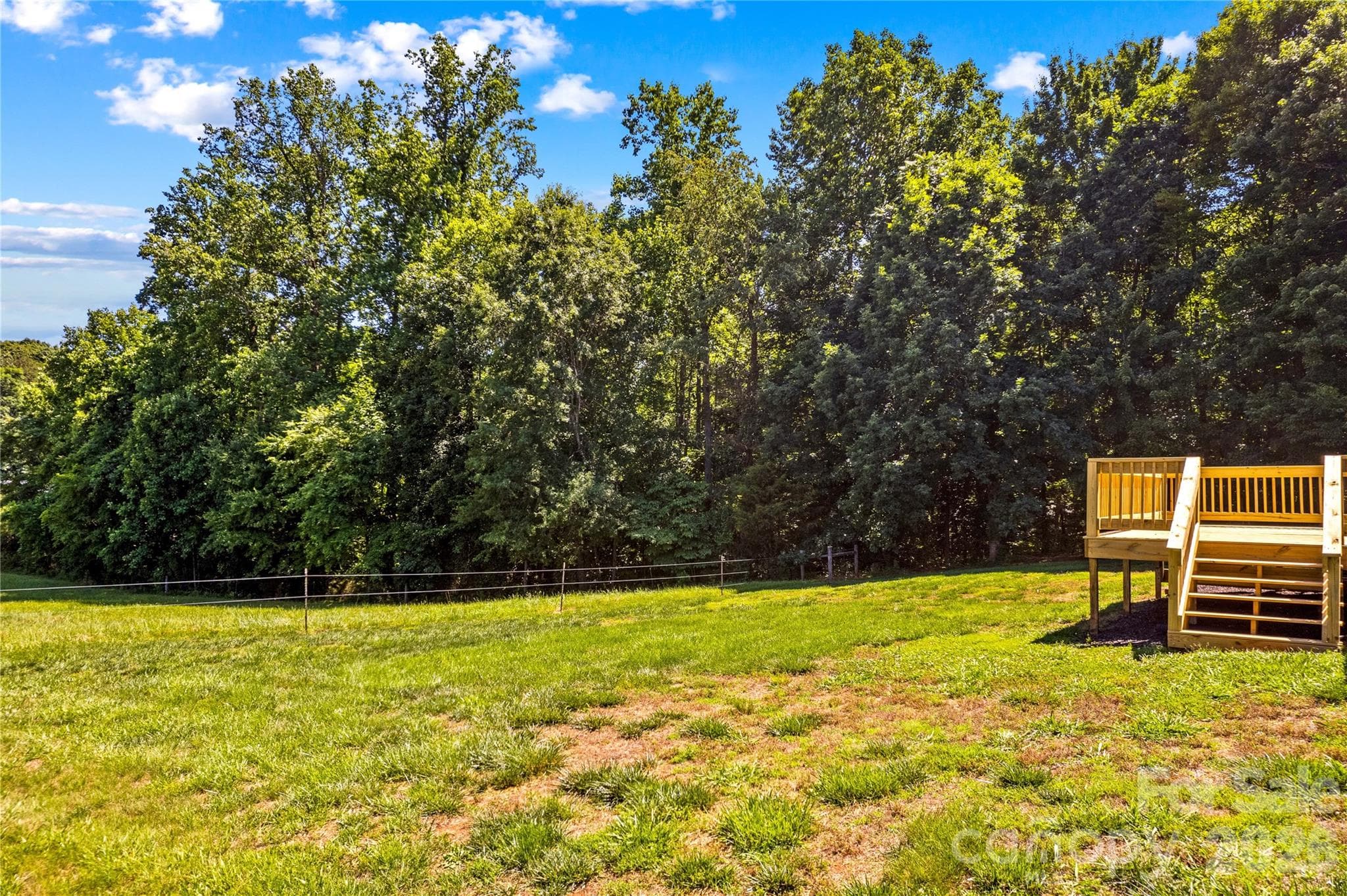 Back Yard Borders Fence line - 777 Midway Road, Statesville