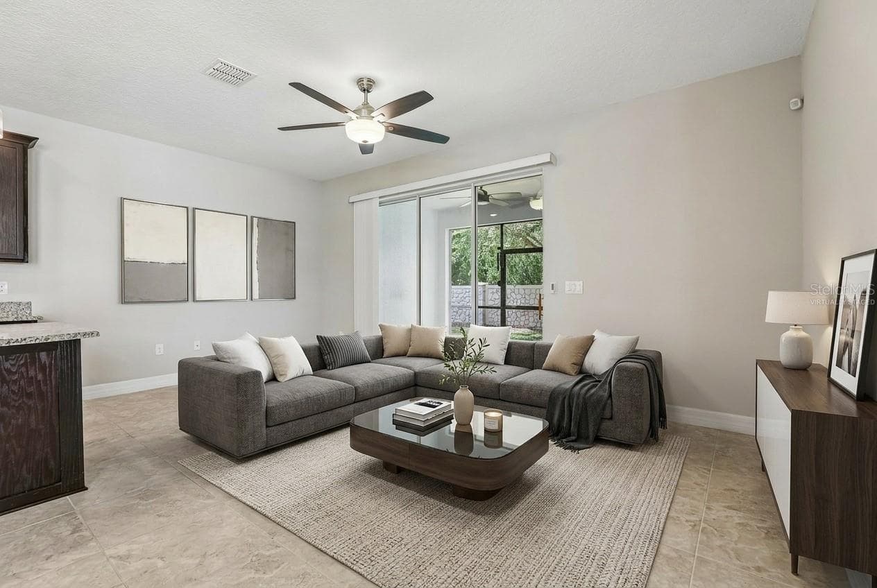 Living Area. Virtually Staged. - 198 MITCHELL CREEK WAY, OVIEDO