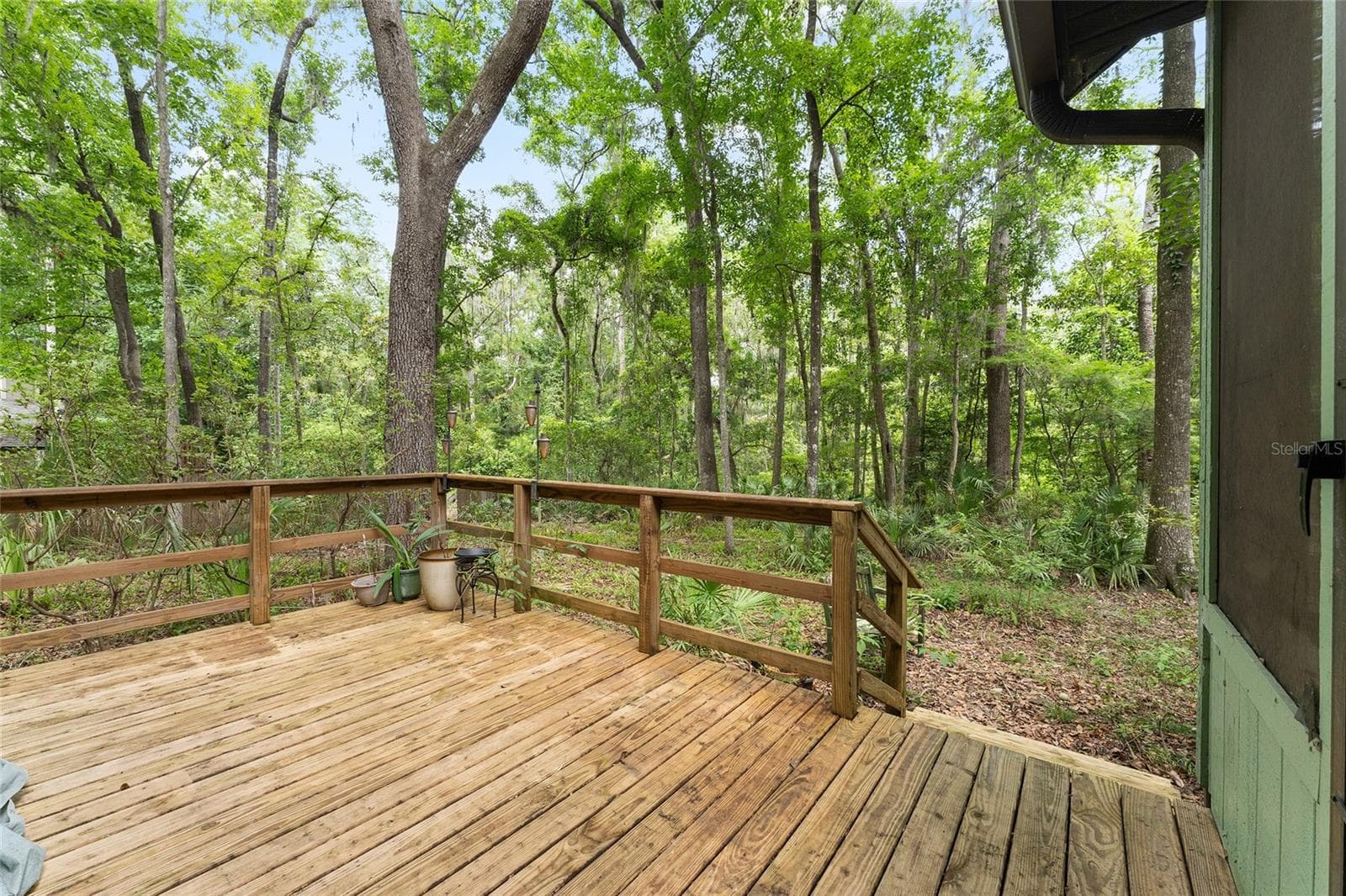Deck off the screened porch - 7027 NW 51ST TER, GAINESVILLE