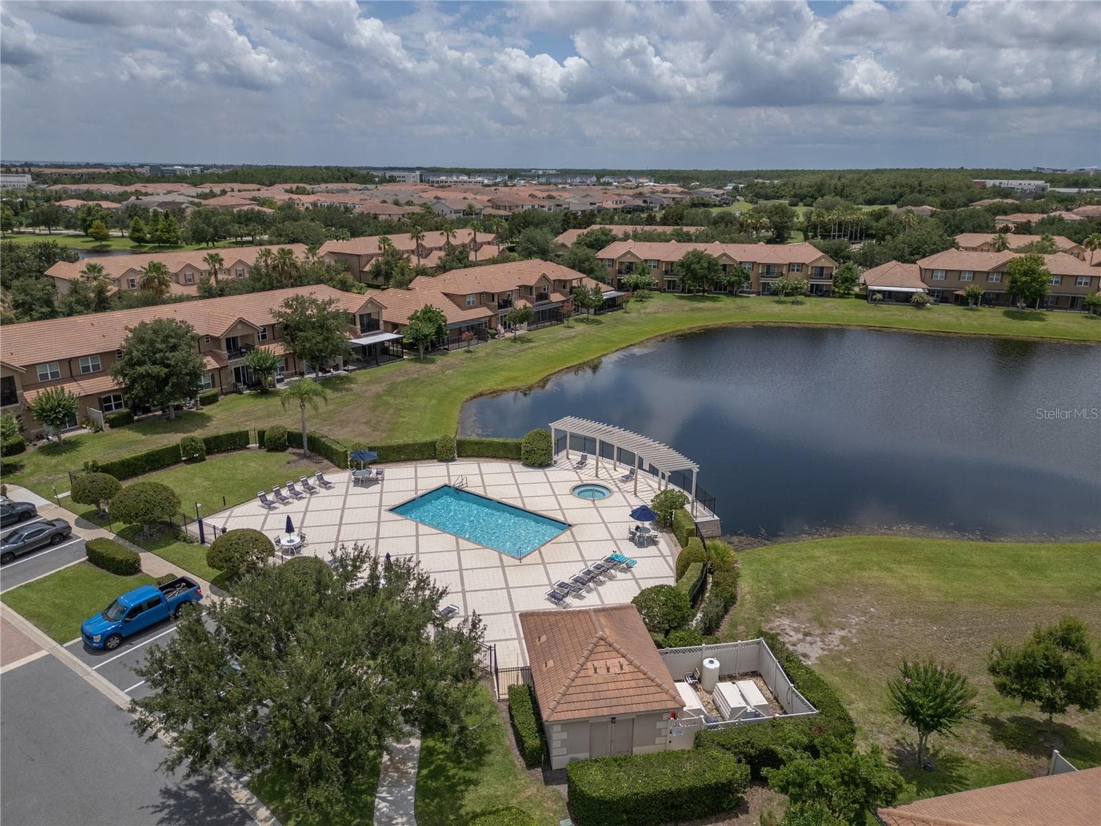 Pool and spa within Curzan Place - 10751 BELFRY CIR, ORLANDO
