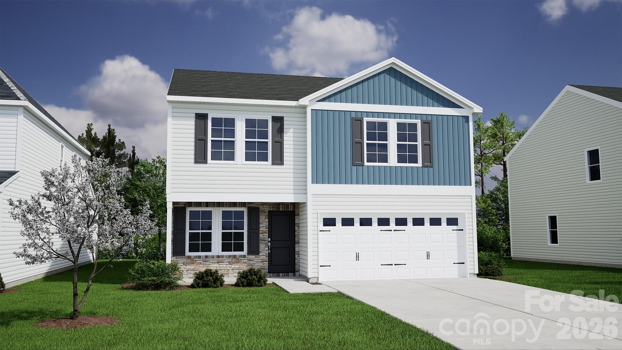 Homesite 191 features a Meriweather B floorplan - this is a rendering; color selections may vary. - 4025 Juno Drive, Charlotte