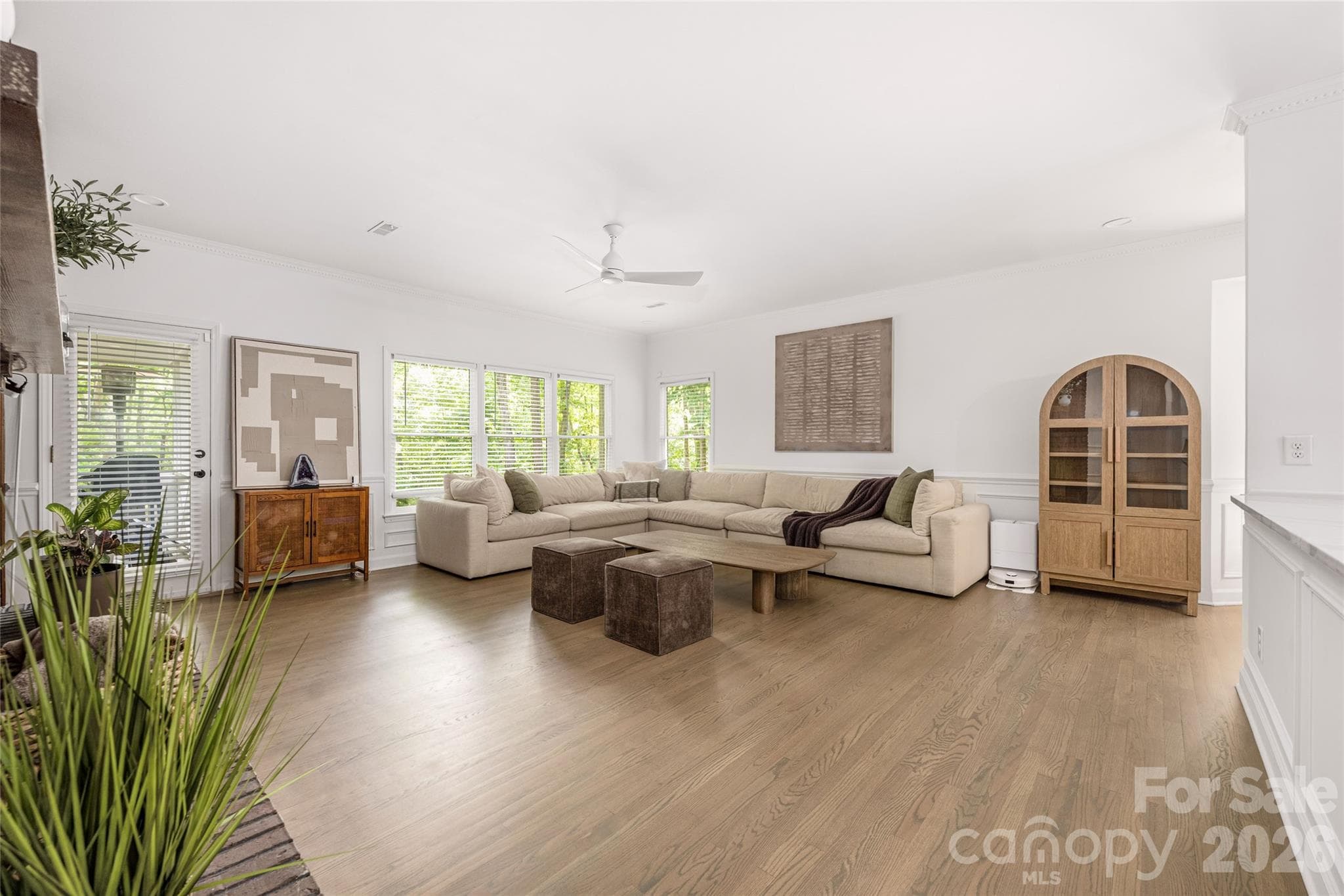 Refinished hardwood floors throughout the main level - Matthews