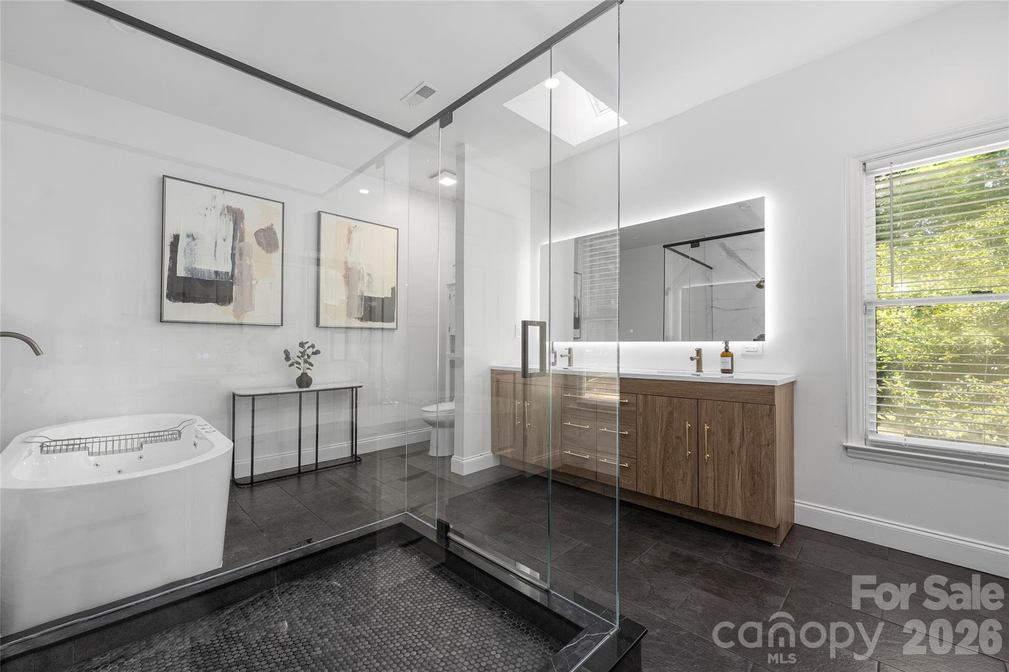 Primary bath - 1800 Chestnut Lane, Matthews