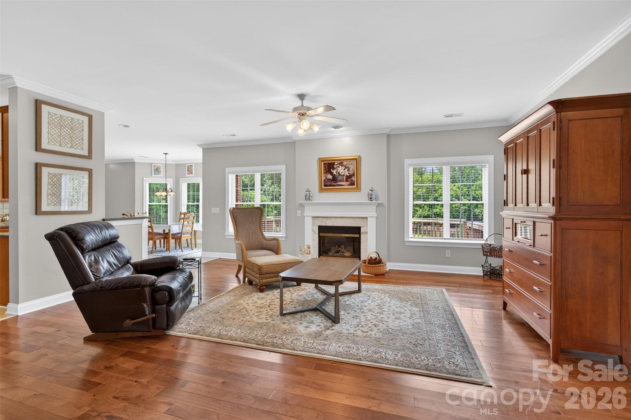 family room - 1900 Crestgate Drive, Waxhaw