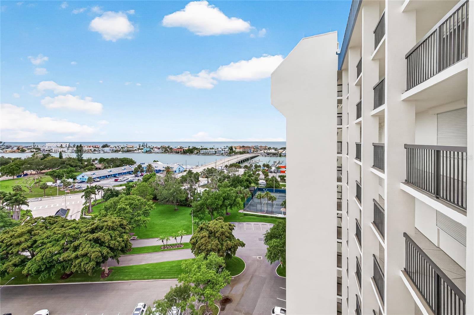 View of the intercoastal and the gulf from the front door - 9425 BLIND PASS RD #1103, ST PETE BEACH