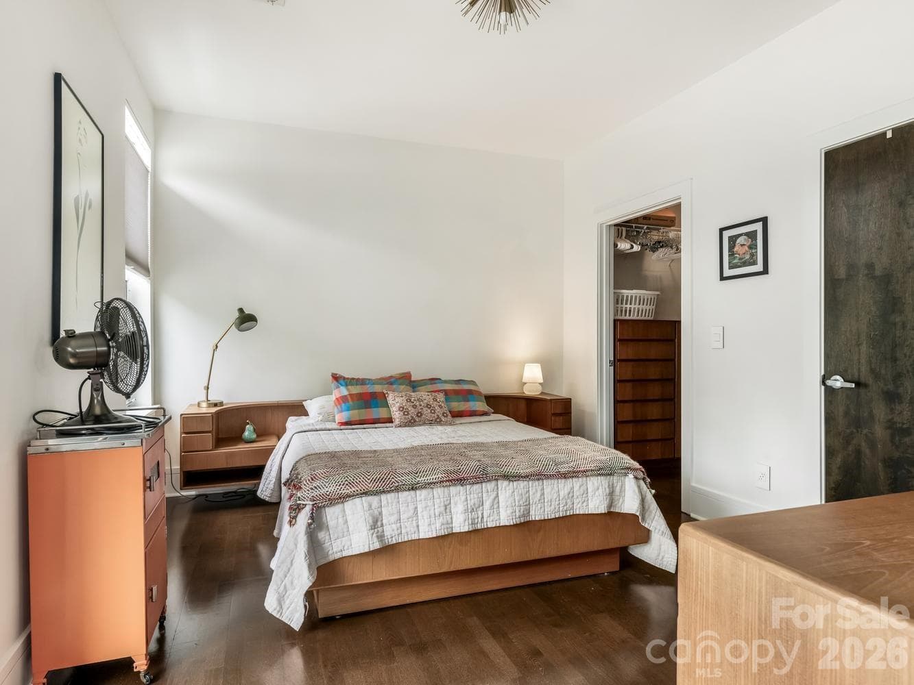Bedroom area with closet and bath access - 1600 Fulton Avenue, Charlotte