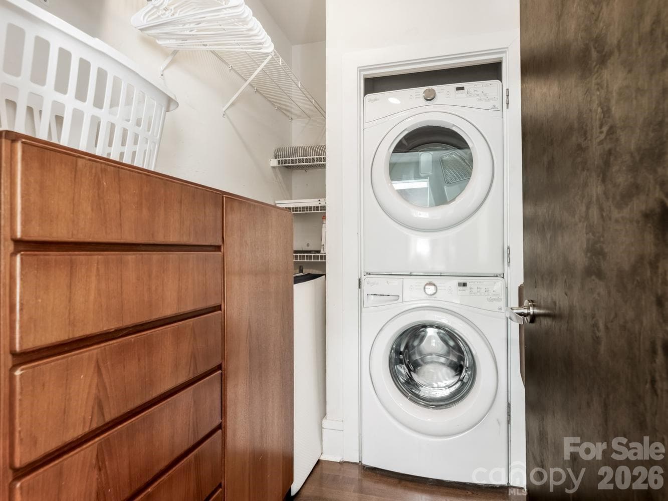 Walk-in closet with laundry - 1600 Fulton Avenue, Charlotte