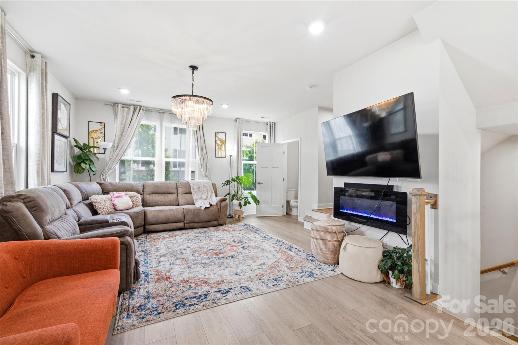 Living room - 9116 Mallard Mills Drive, Charlotte