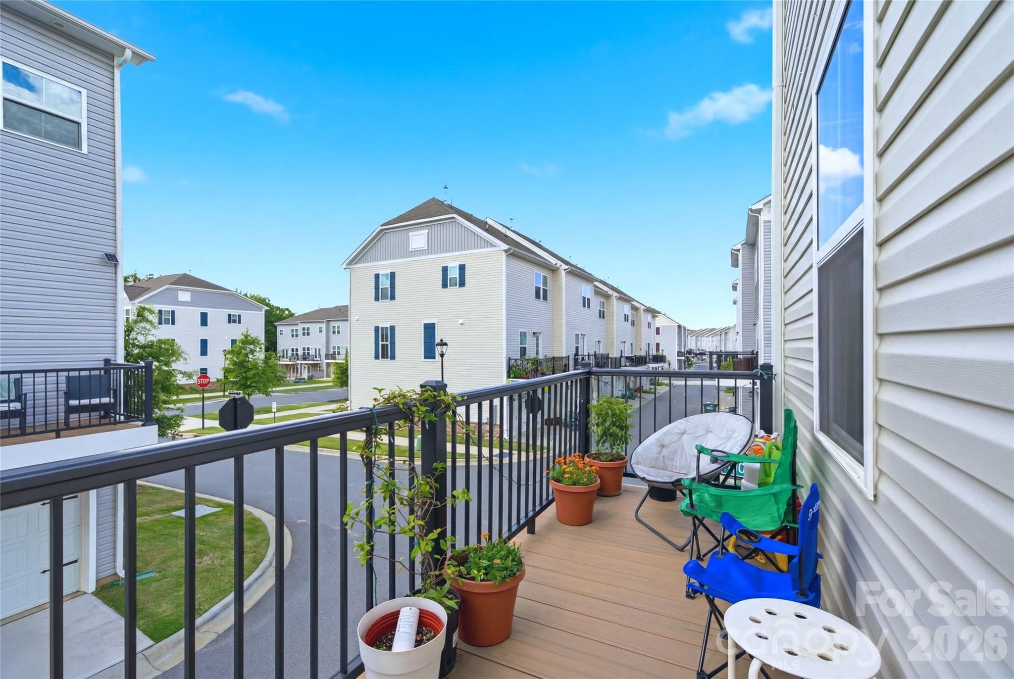 Patio off kitchen/2nd floor - 9116 Mallard Mills Drive, Charlotte