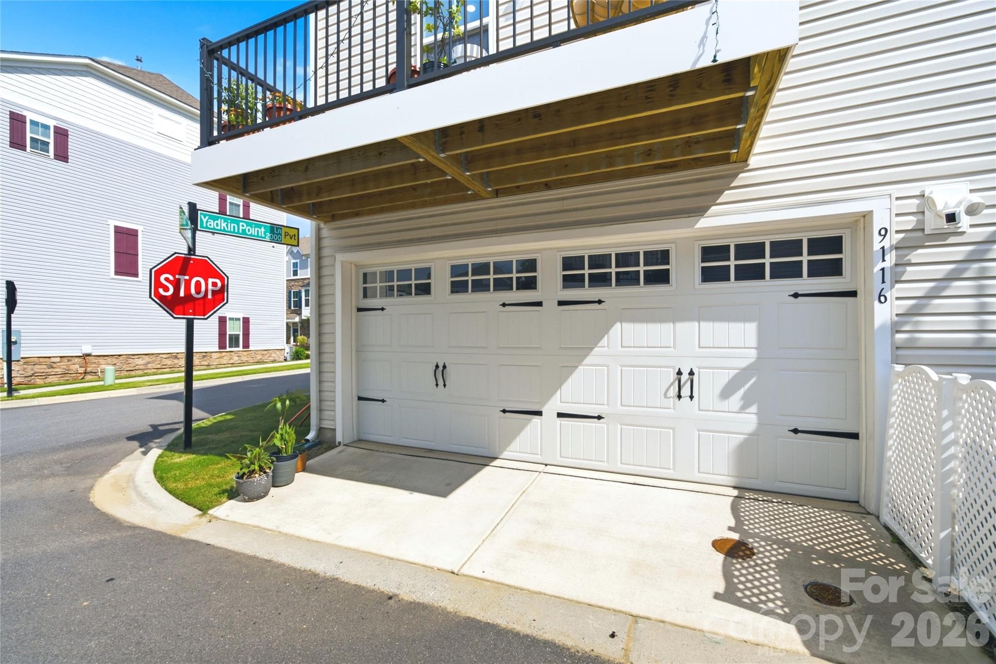 Large two car garage - 9116 Mallard Mills Drive, Charlotte