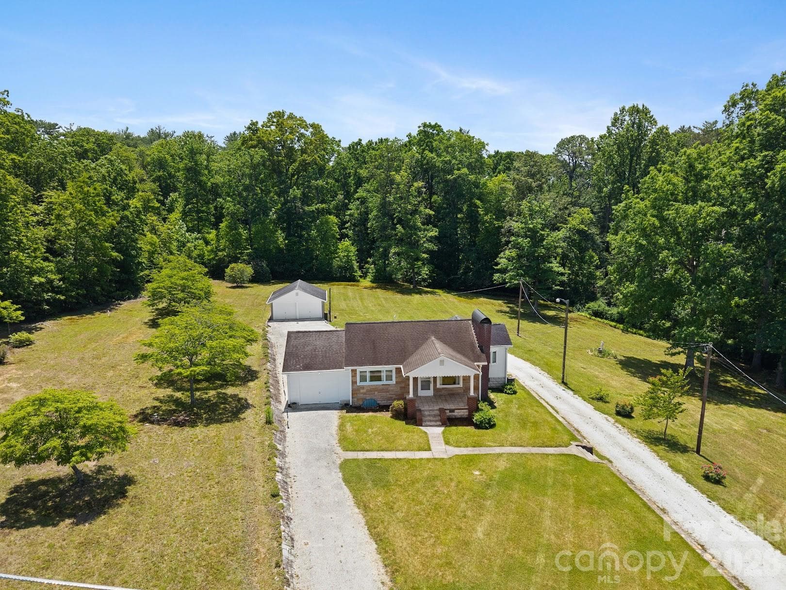 Aerial Close up showing SFR - Hendersonville