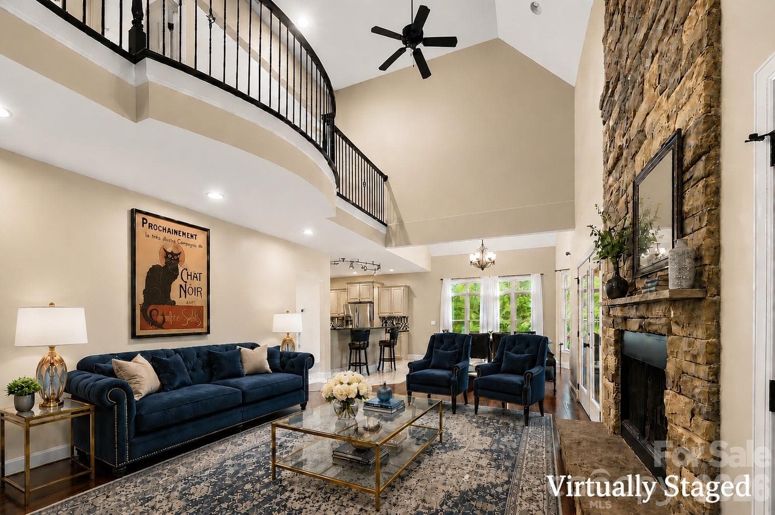 Virtually Staged Spacious Open Living - 314 Woodland Drive, Swannanoa