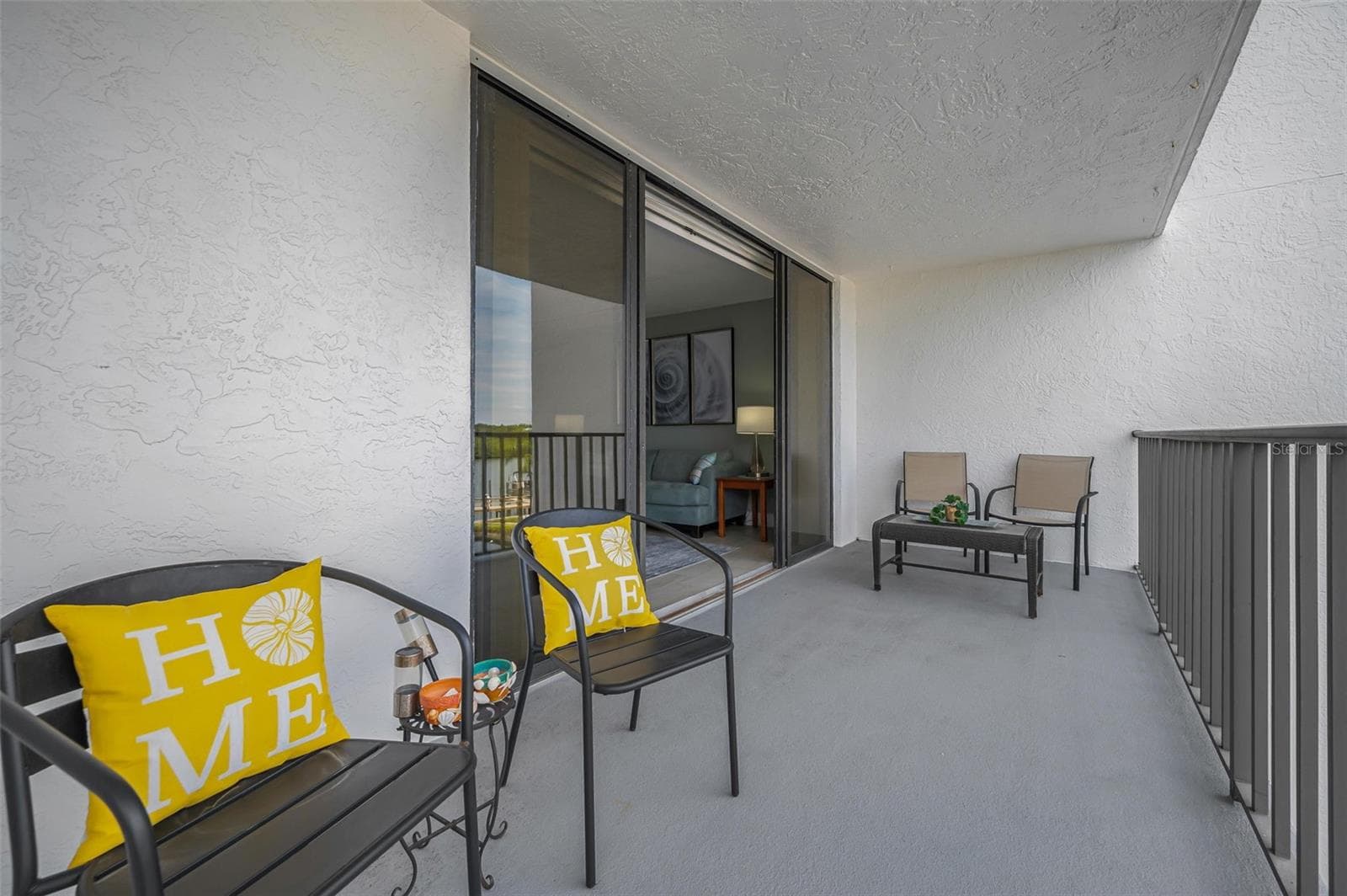 Balcony off the Living area - 19111 VISTA BAY DR #304, INDIAN SHORES