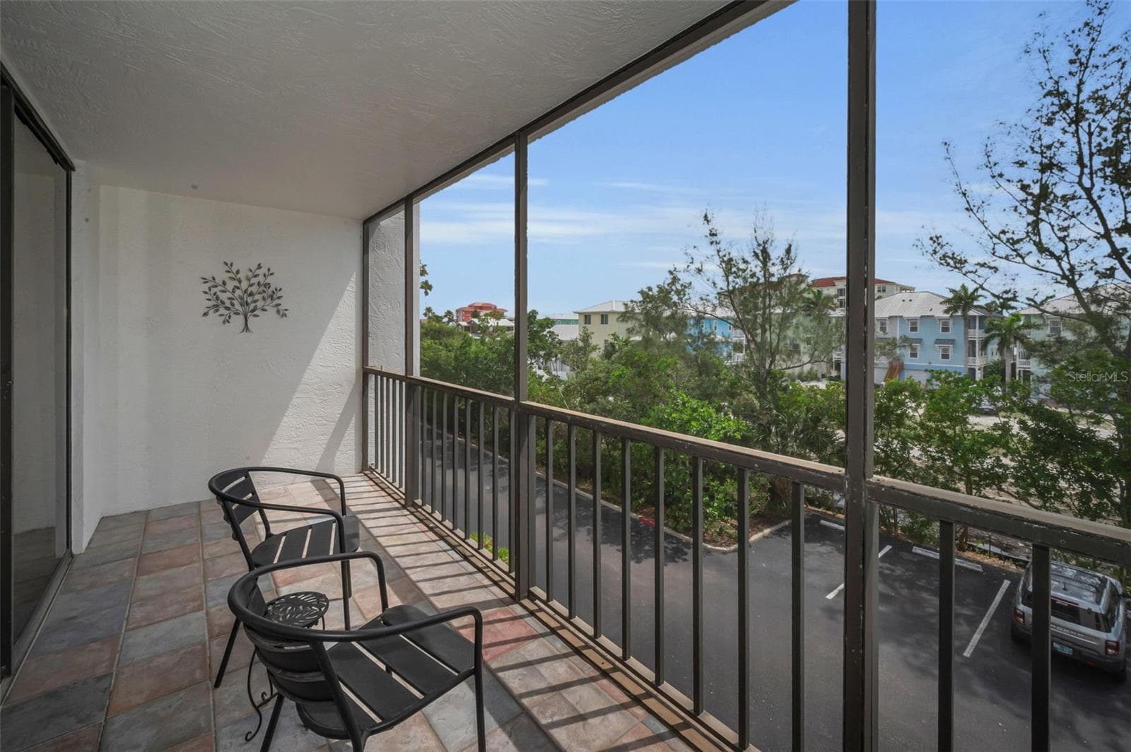 West facing Balcony off the Kitchen & Second Bedroom - 19111 VISTA BAY DR #304, INDIAN SHORES