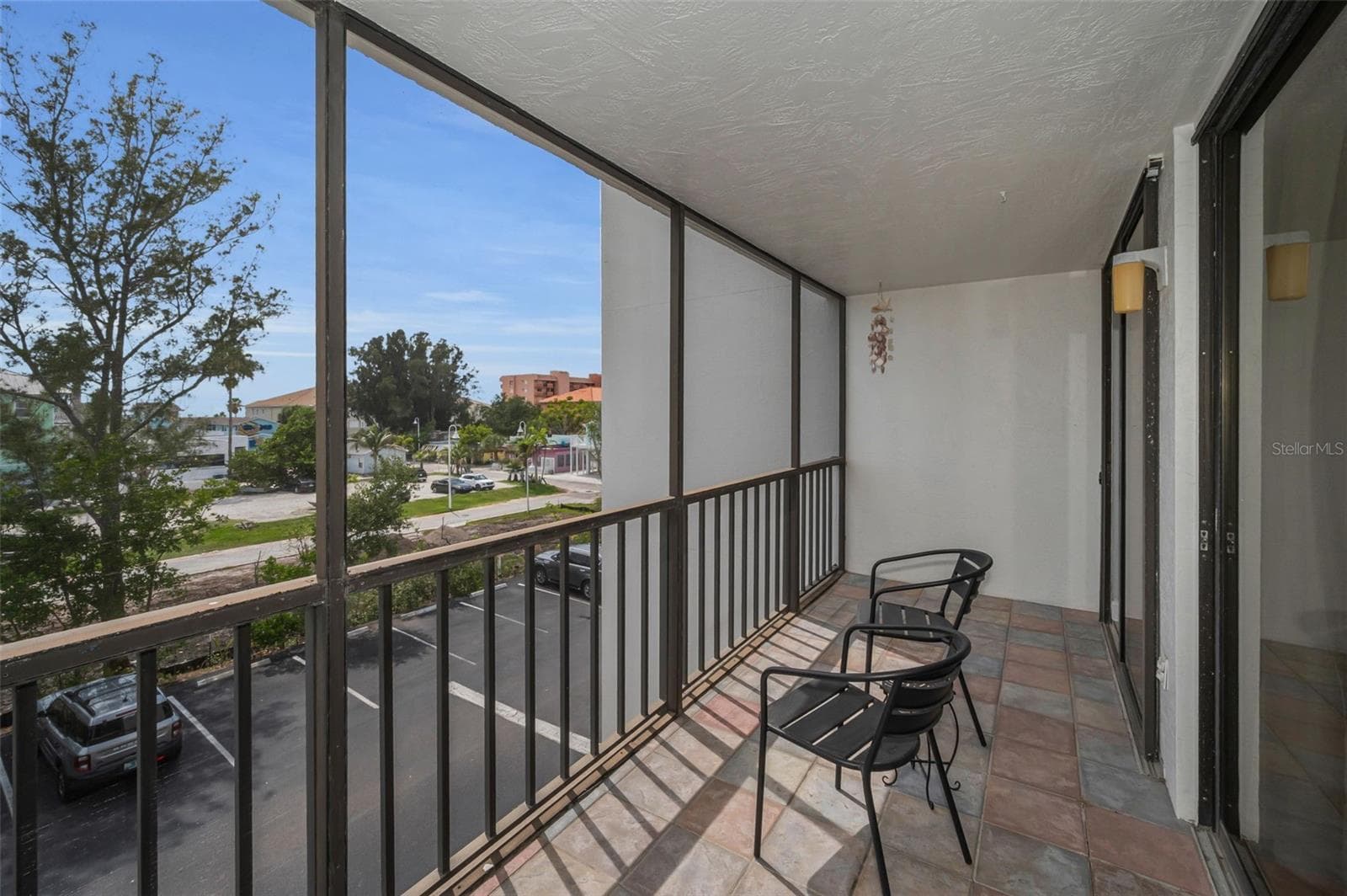 West facing balcony off the Kitchen & 2nd Bedroom - 19111 VISTA BAY DR #304, INDIAN SHORES