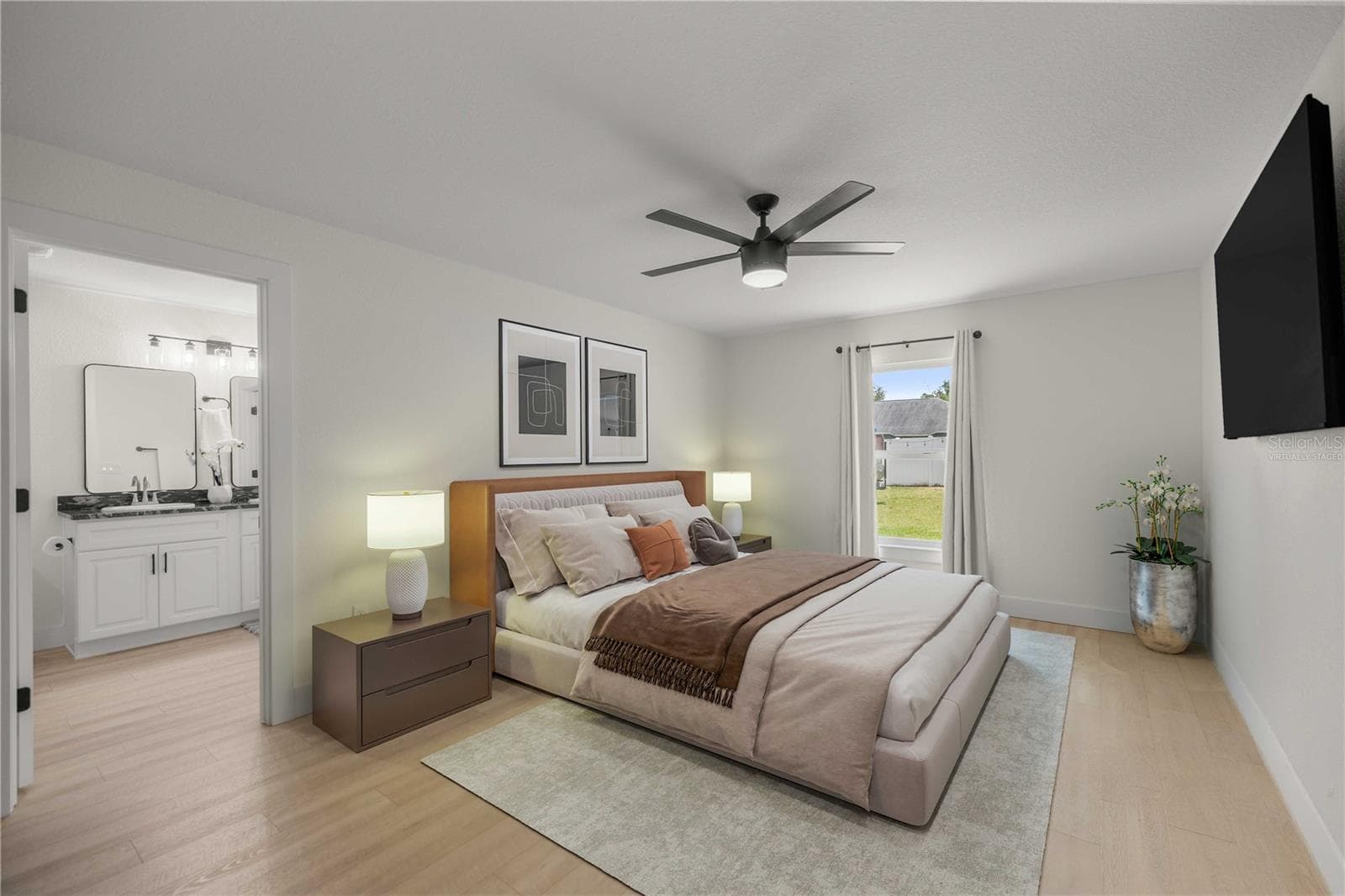 Primary Bedroom-Virtually Staged - 6962 SE 124TH ST, BELLEVIEW