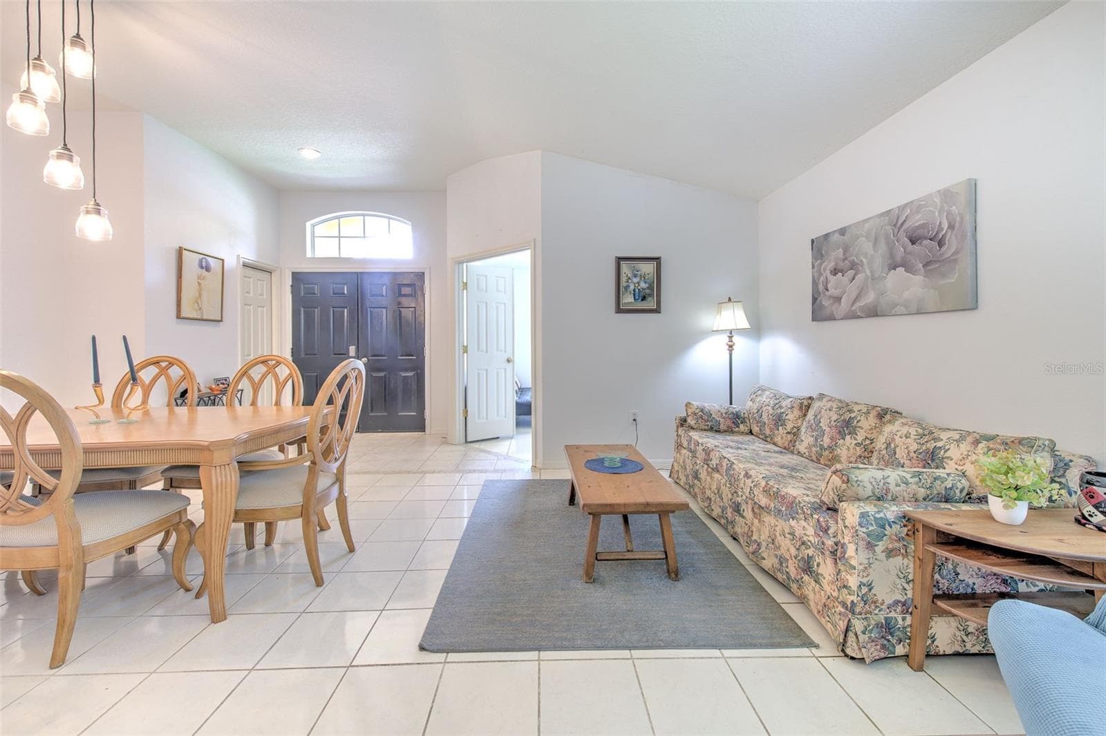 View of Formal living and dining facing front entrance - 30914 BURLEIGH DR, WESLEY CHAPEL