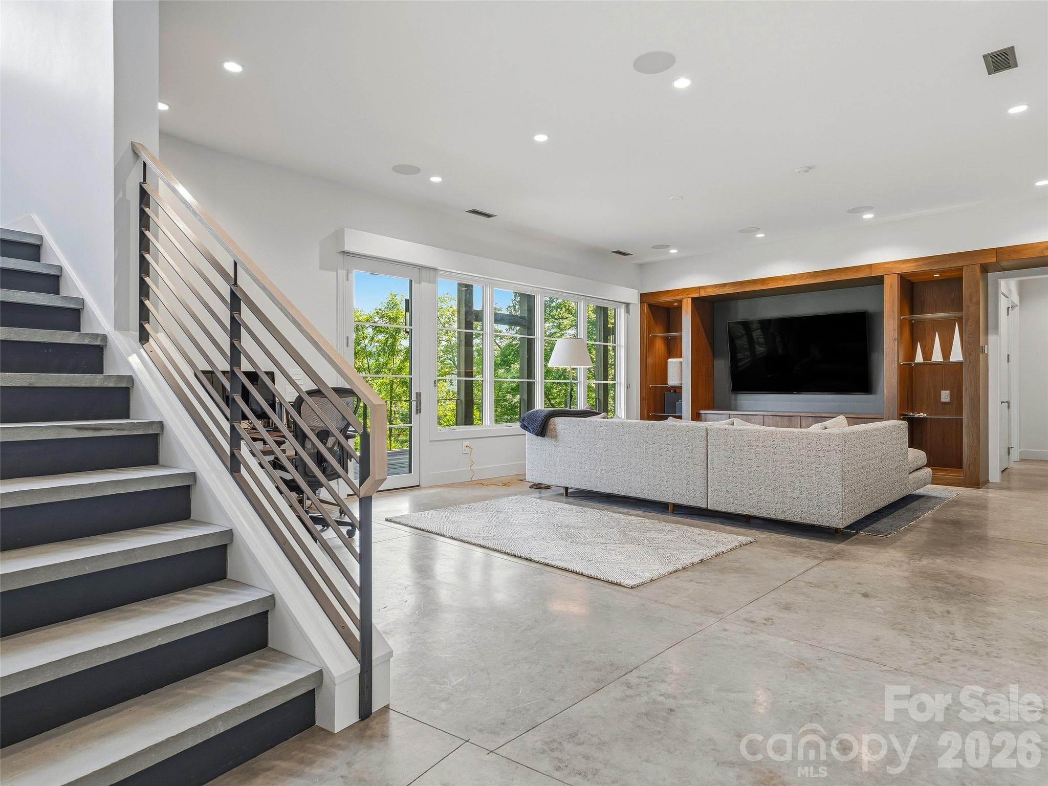 Expansive lower-level family room - 1121 Timberbluff Way, Arden